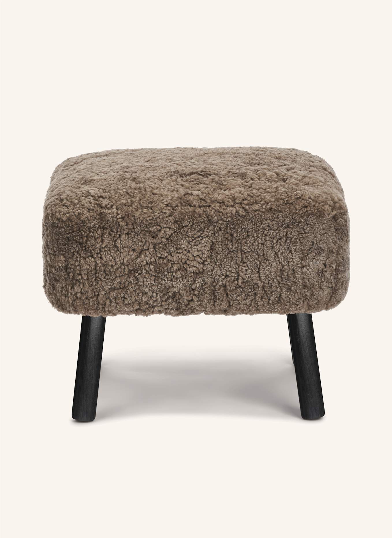 Natures Collection Hocker EMIL: TAUPE/ SCHWARZ