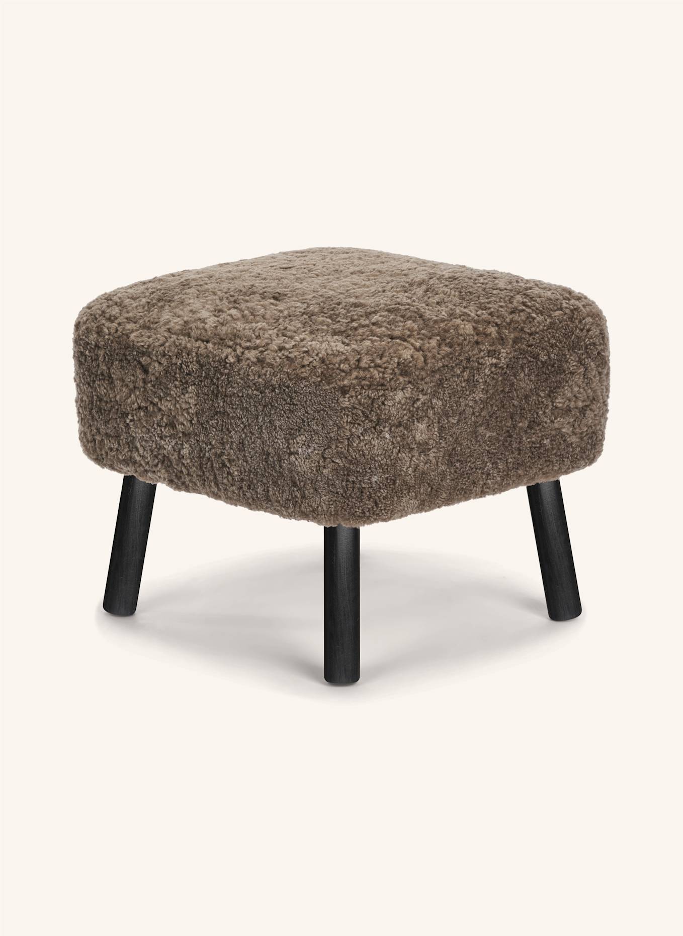 Natures Collection Hocker EMIL: TAUPE/ SCHWARZ