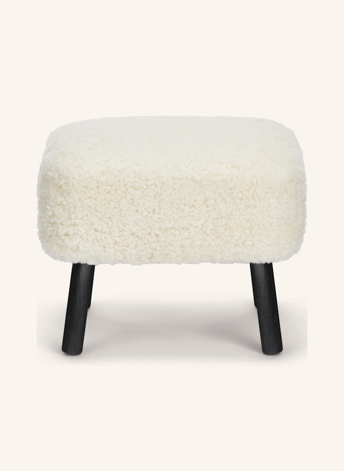 Natures Collection Hocker EMIL: WEISS/ SCHWARZ