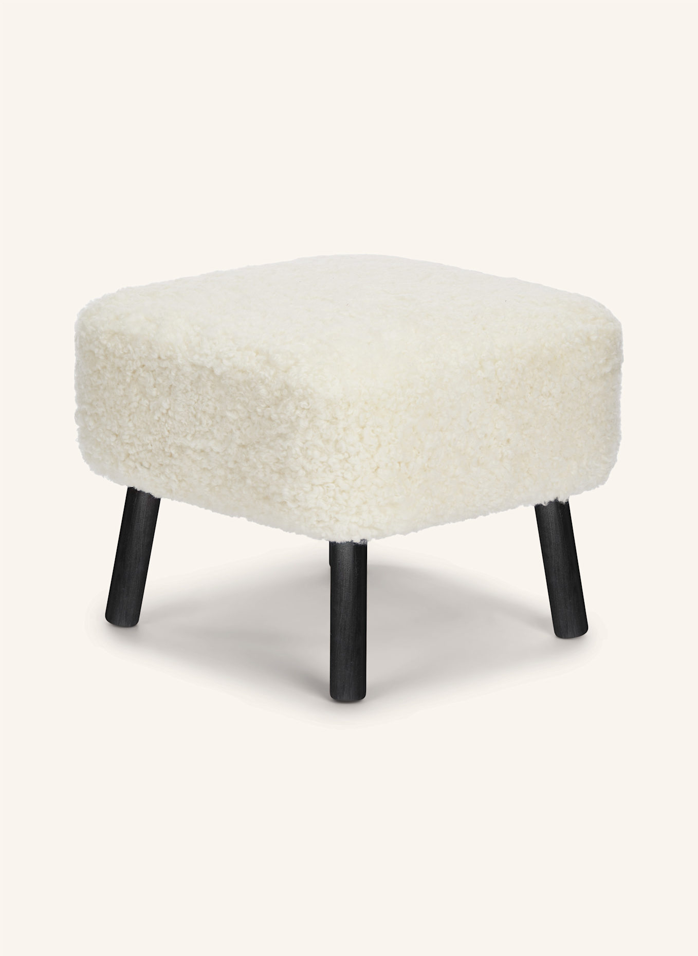 Natures Collection Hocker EMIL: WEISS/ SCHWARZ