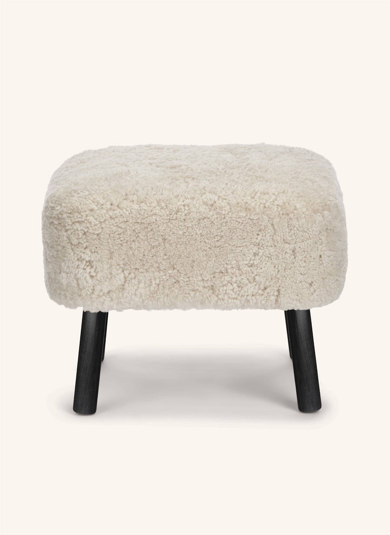 Natures Collection Hocker EMIL: BEIGE/ SCHWARZ