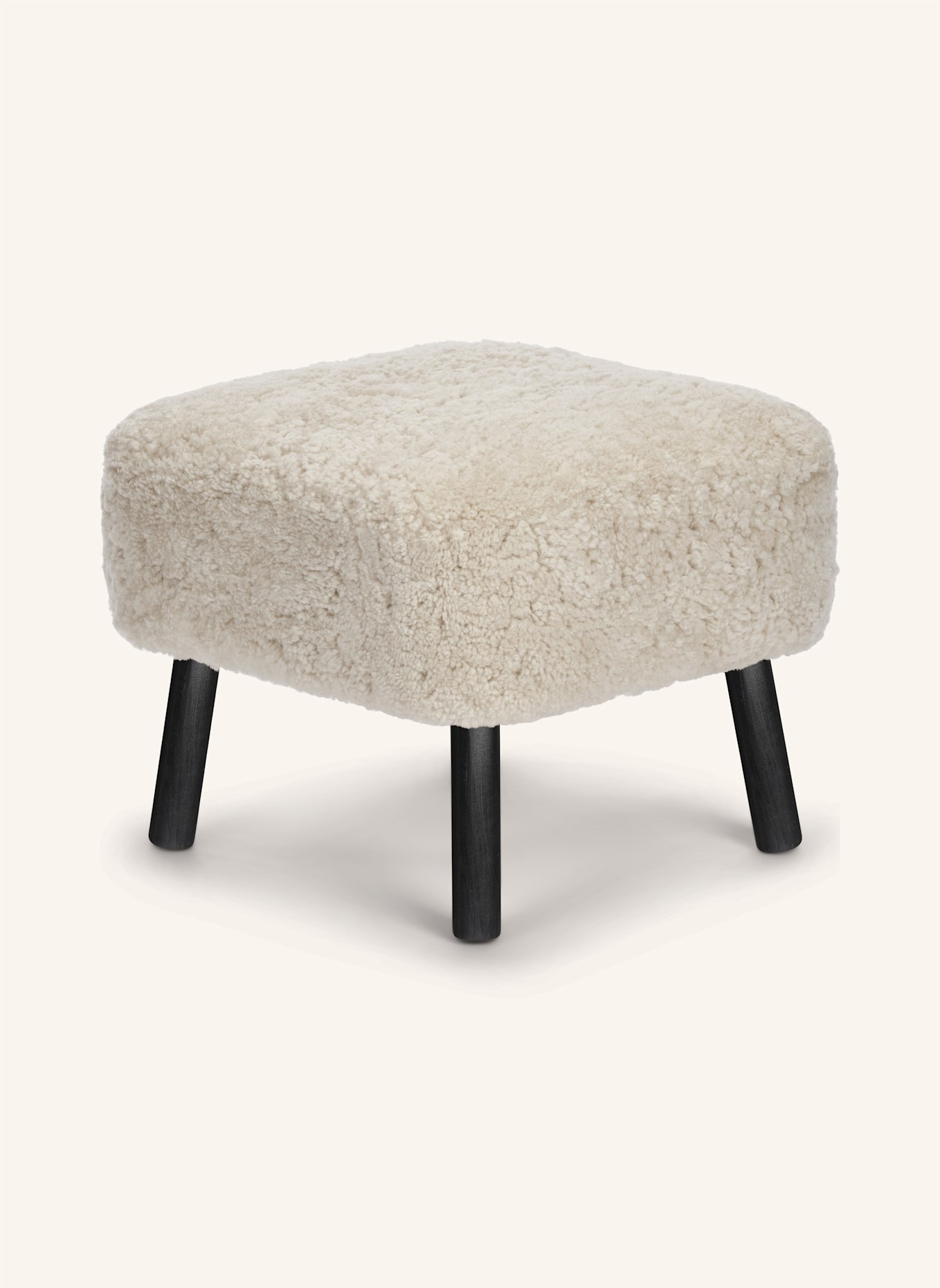 Natures Collection Hocker EMIL: BEIGE/ SCHWARZ