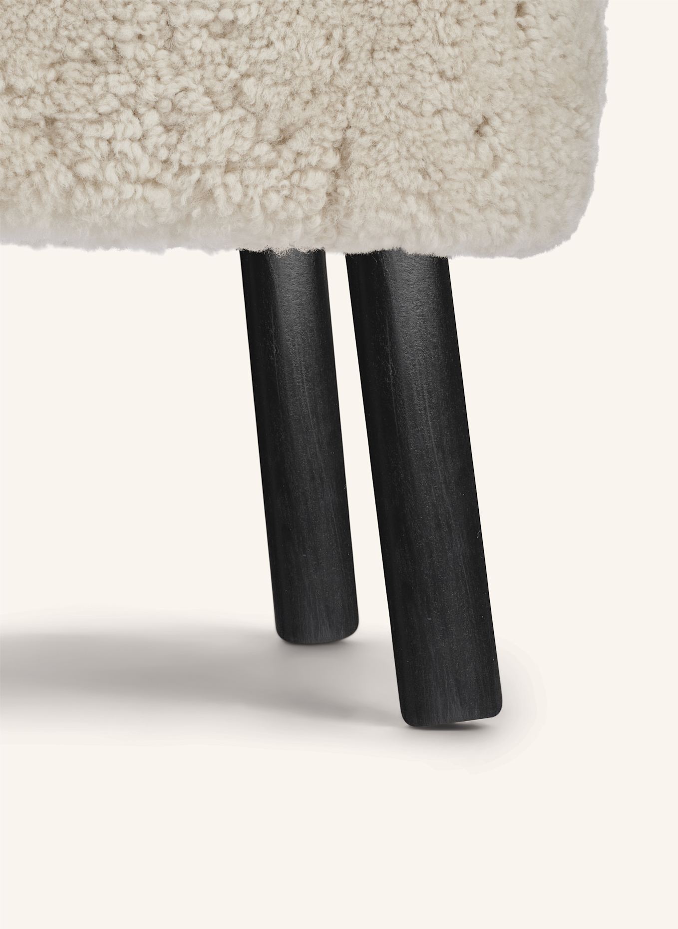 Natures Collection Hocker EMIL: BEIGE/ SCHWARZ