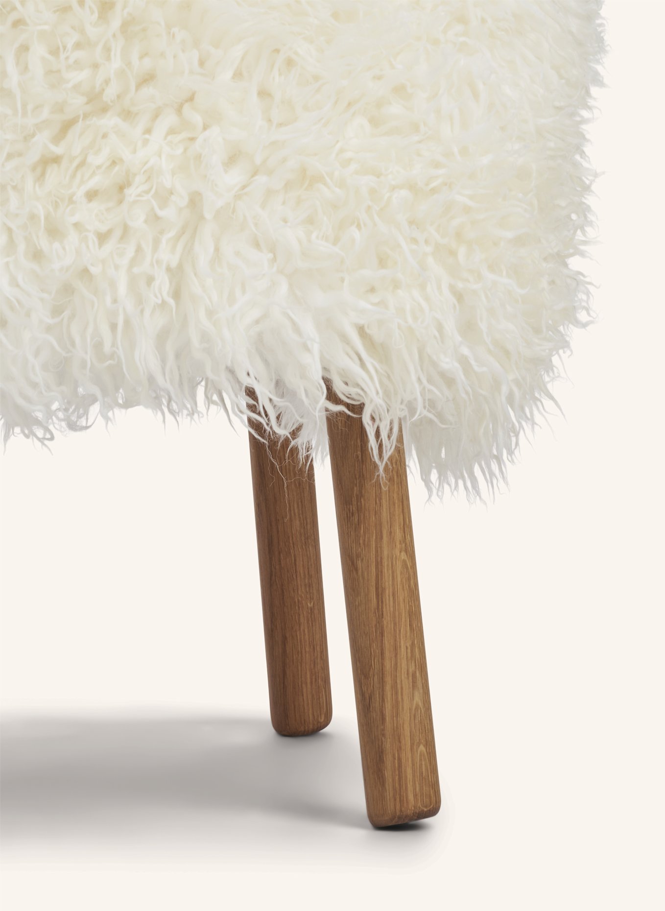 Natures Collection Hocker EMIL: WEISS/ HELLBRAUN