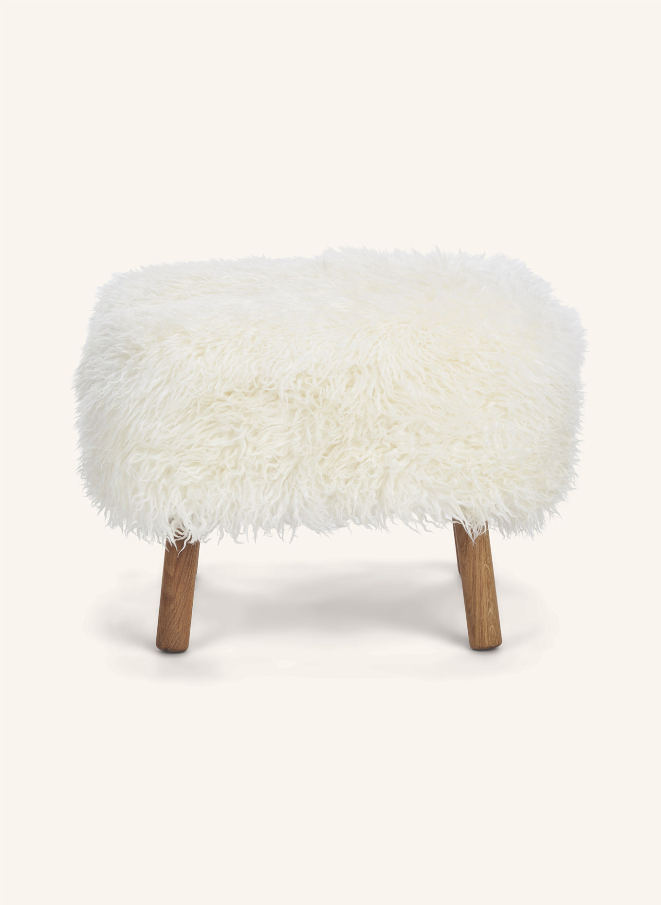 Natures Collection Hocker EMIL: WEISS/ HELLBRAUN