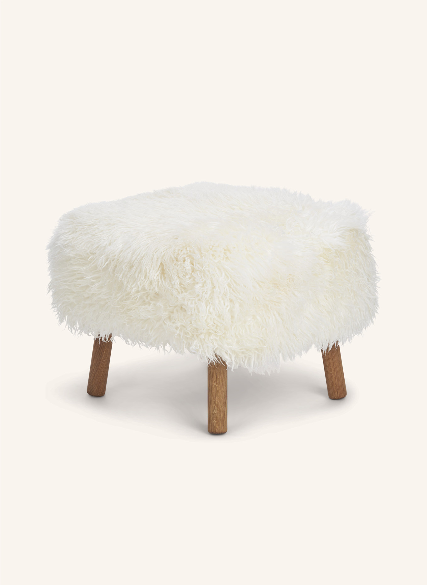 Natures Collection Hocker EMIL: WEISS/ HELLBRAUN