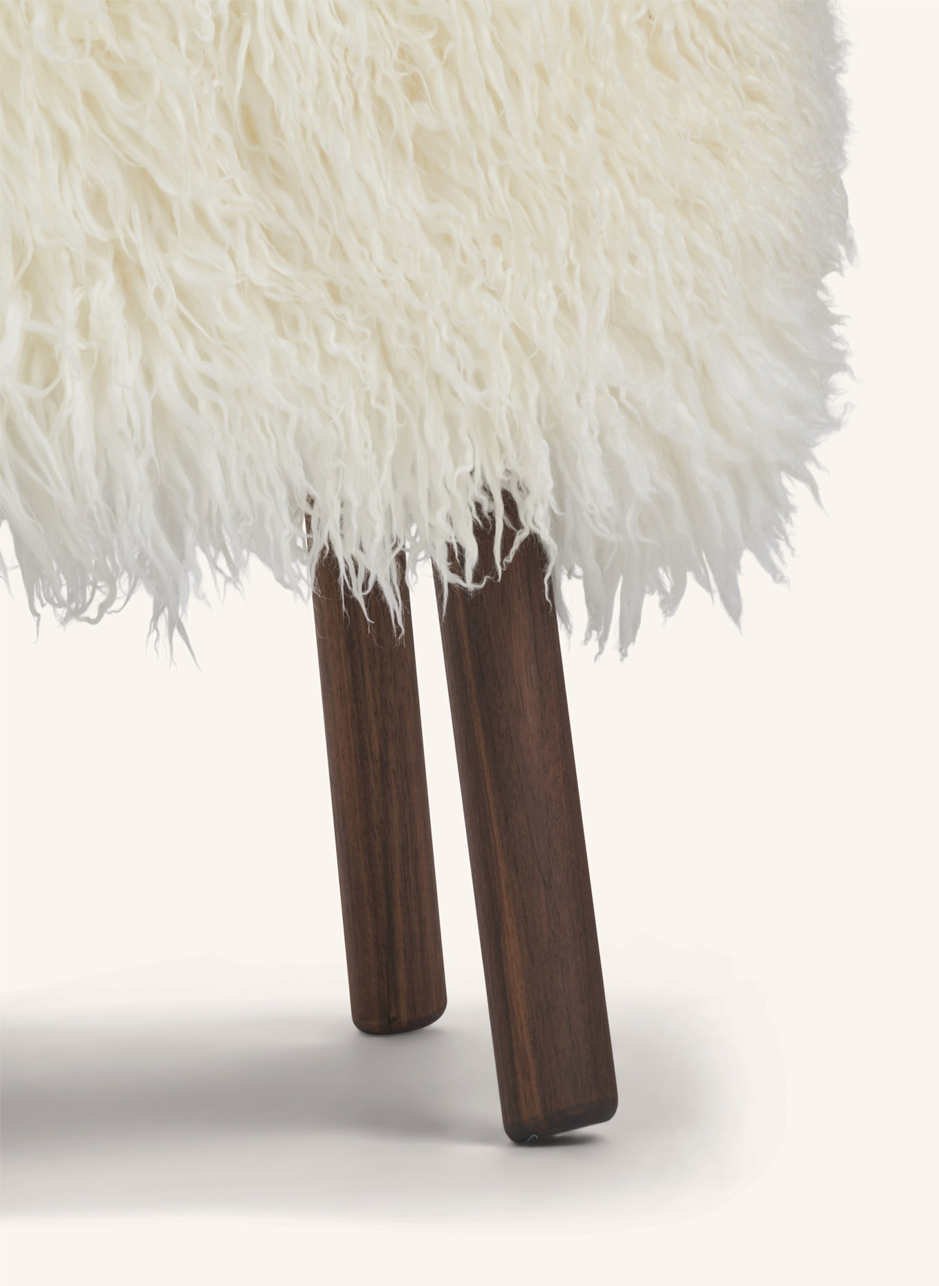 Natures Collection Hocker EMIL: WEISS/ DUNKELBRAUN