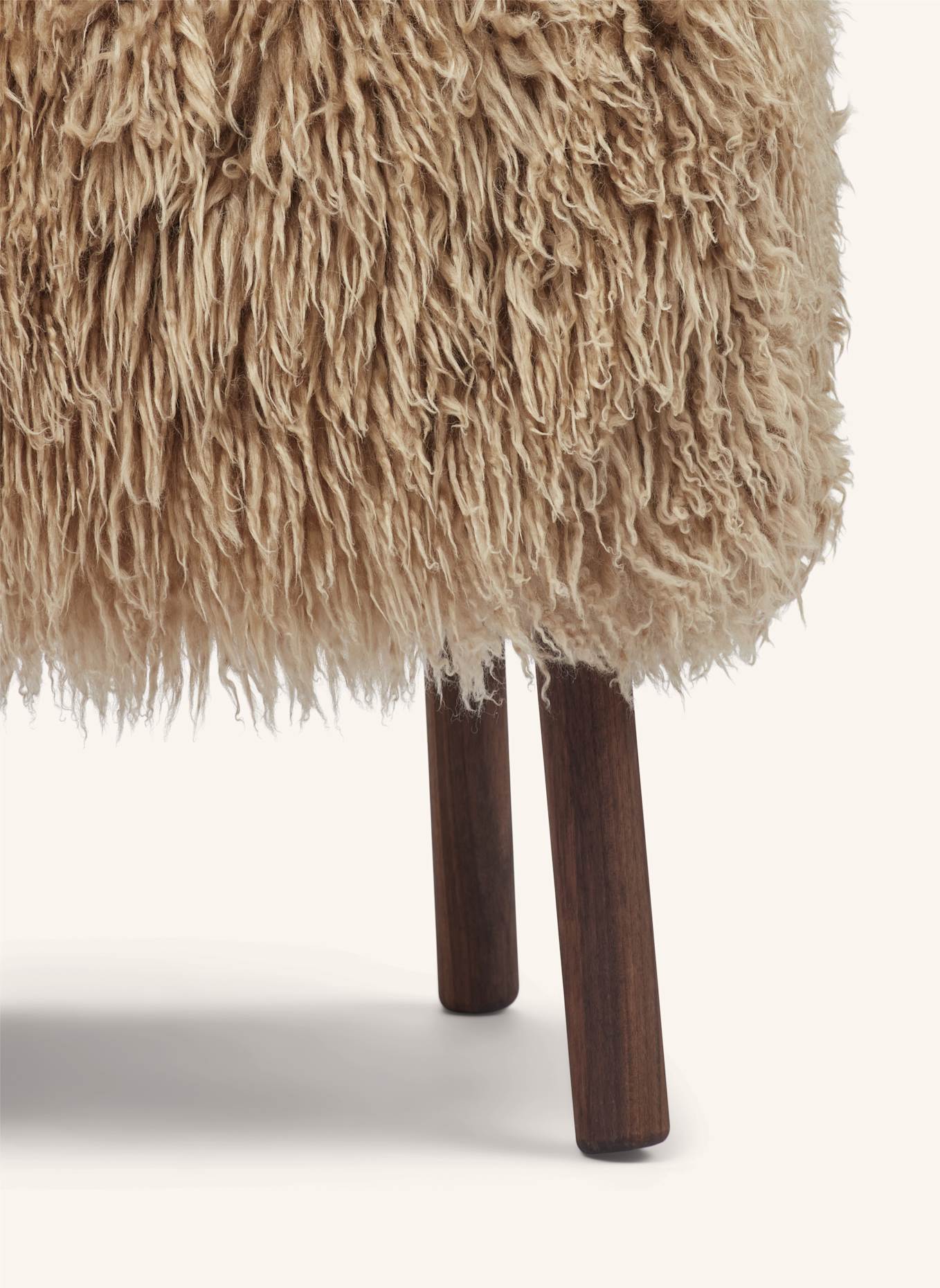 Natures Collection Hocker EMIL: HELLGELB/ DUNKELBRAUN