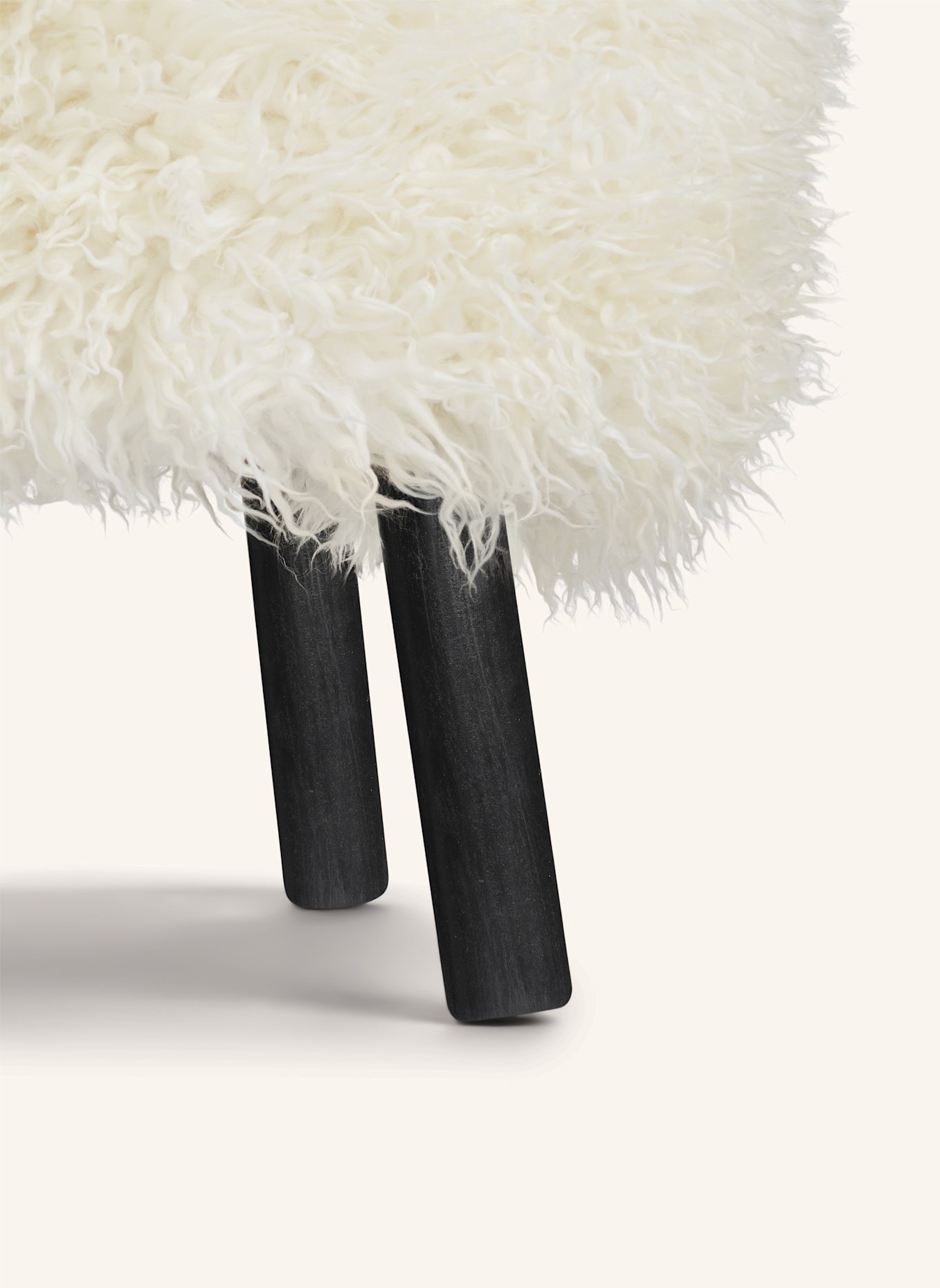 Natures Collection Hocker EMIL: WEISS/ SCHWARZ