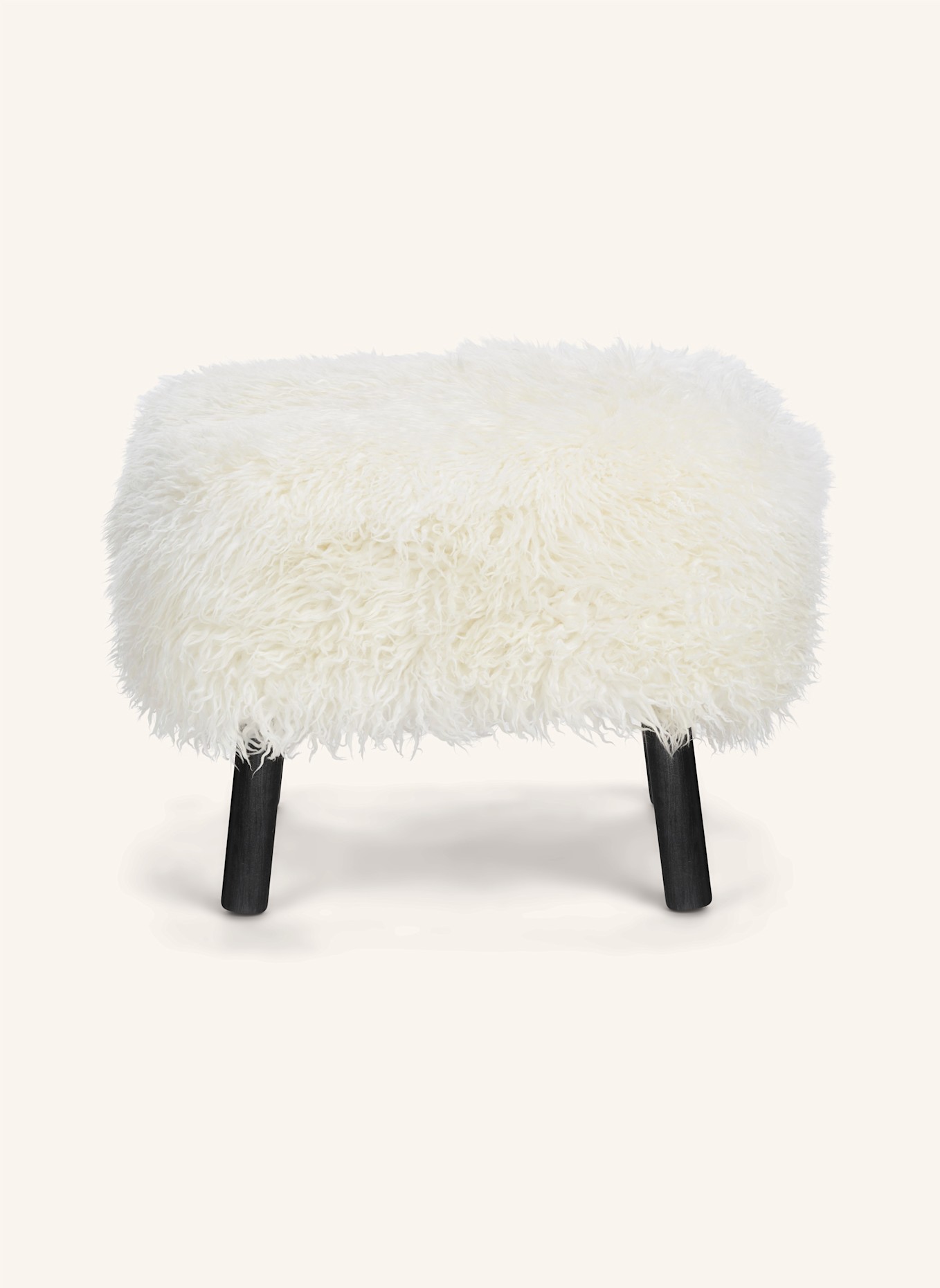 Natures Collection Hocker EMIL: WEISS/ SCHWARZ