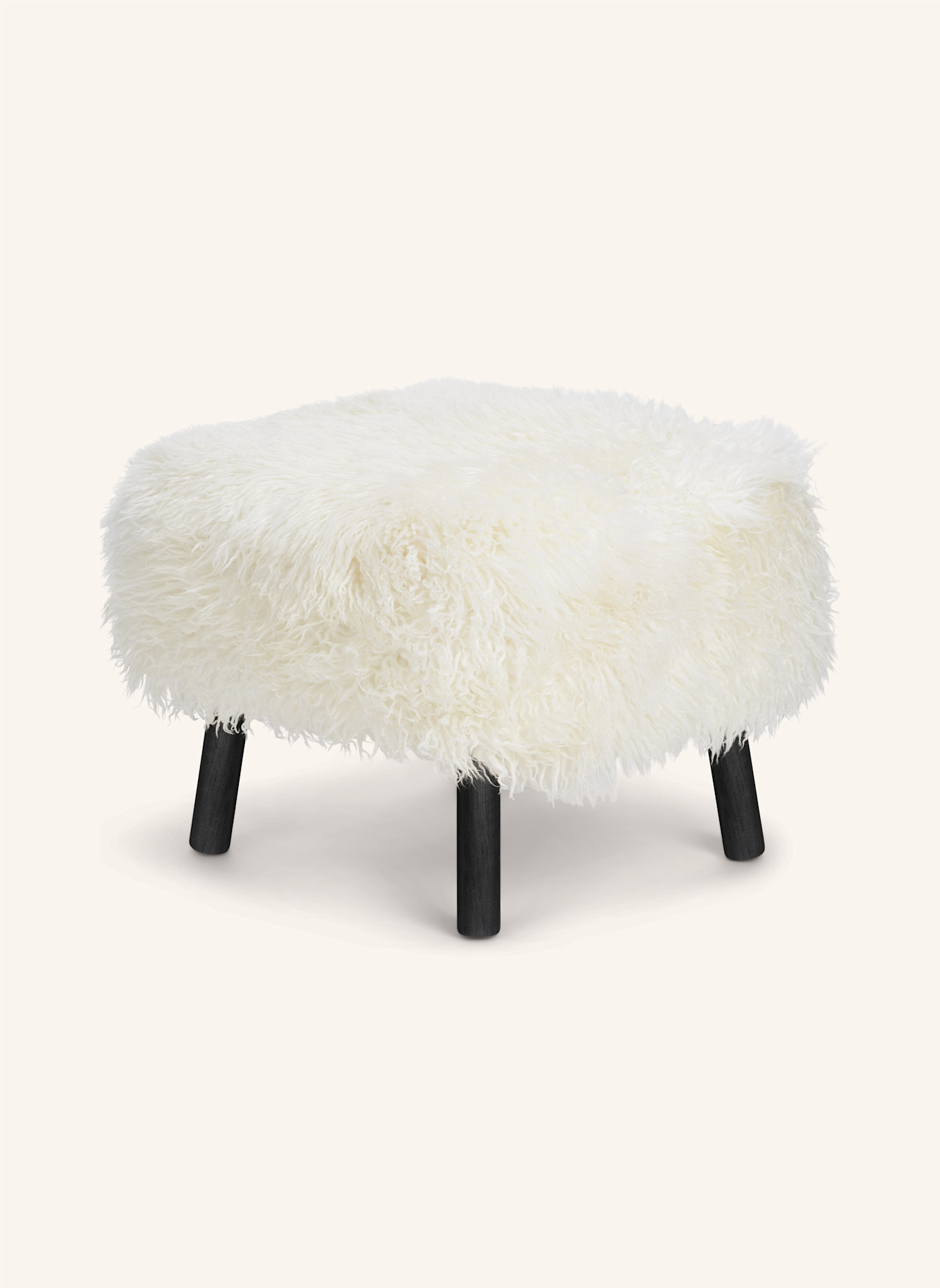 Natures Collection Hocker EMIL: WEISS/ SCHWARZ