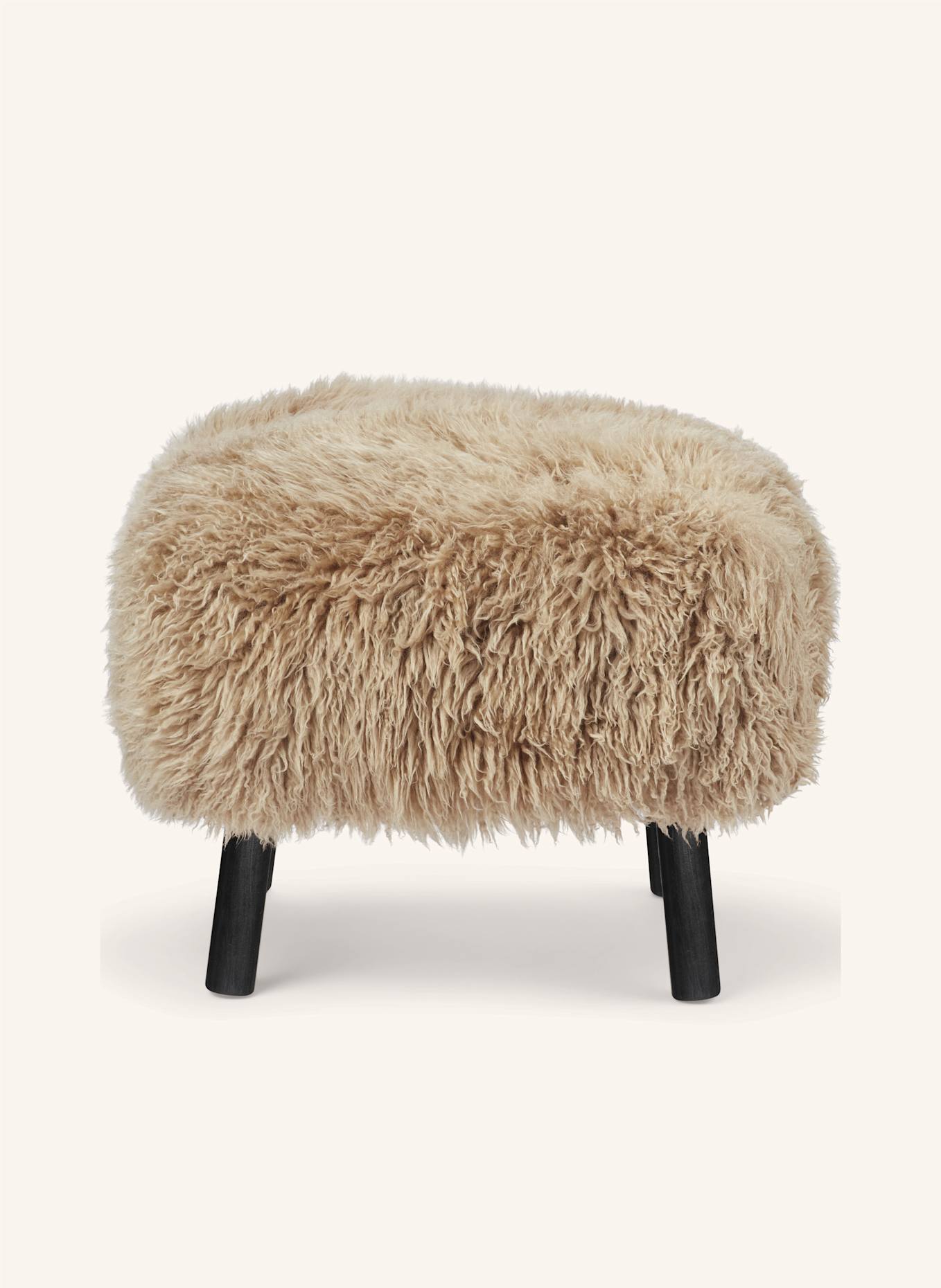 Natures Collection Hocker EMIL: HELLGELB/ SCHWARZ