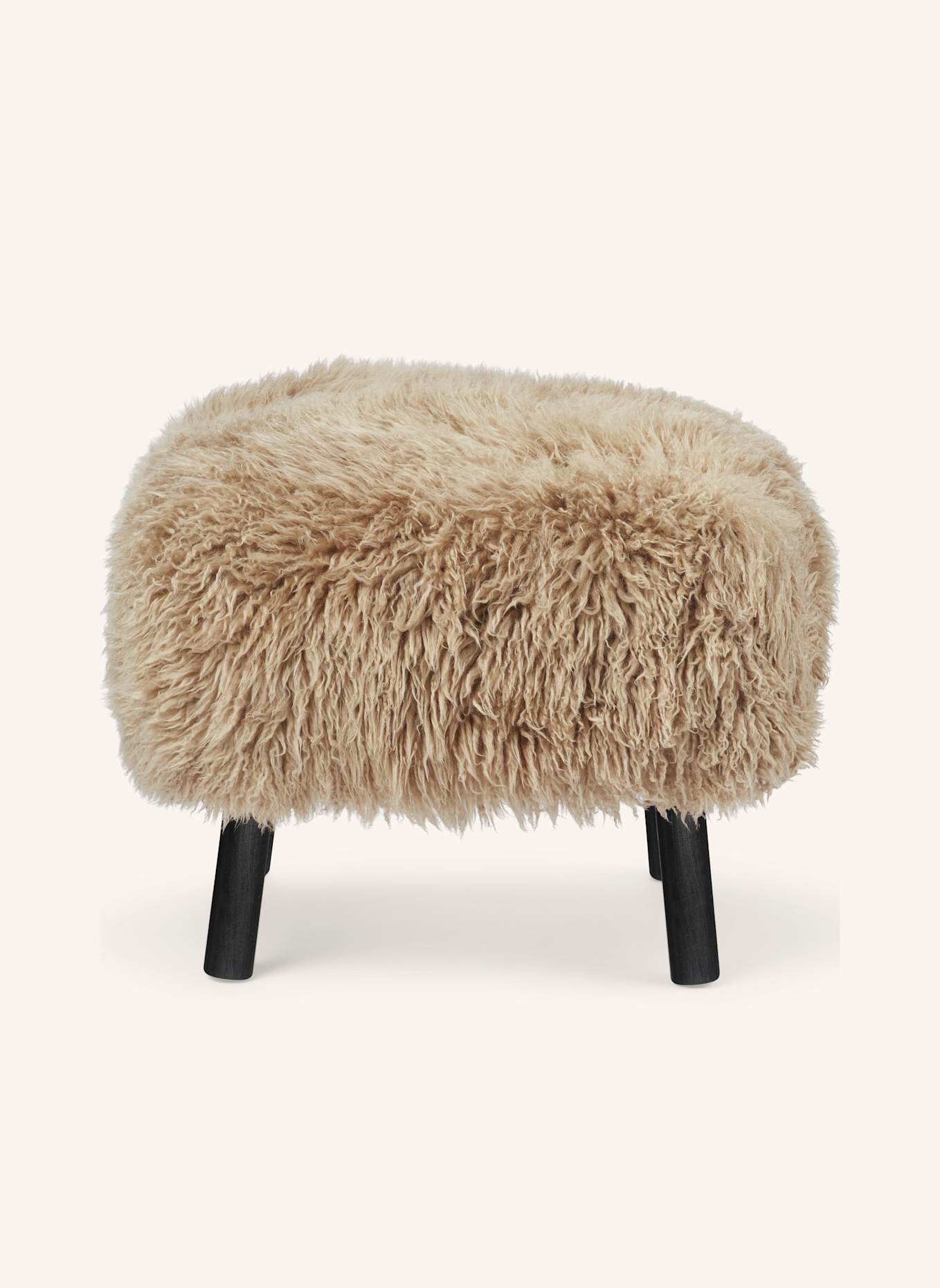 Natures Collection Hocker EMILY: HELLGELB/ SCHWARZ