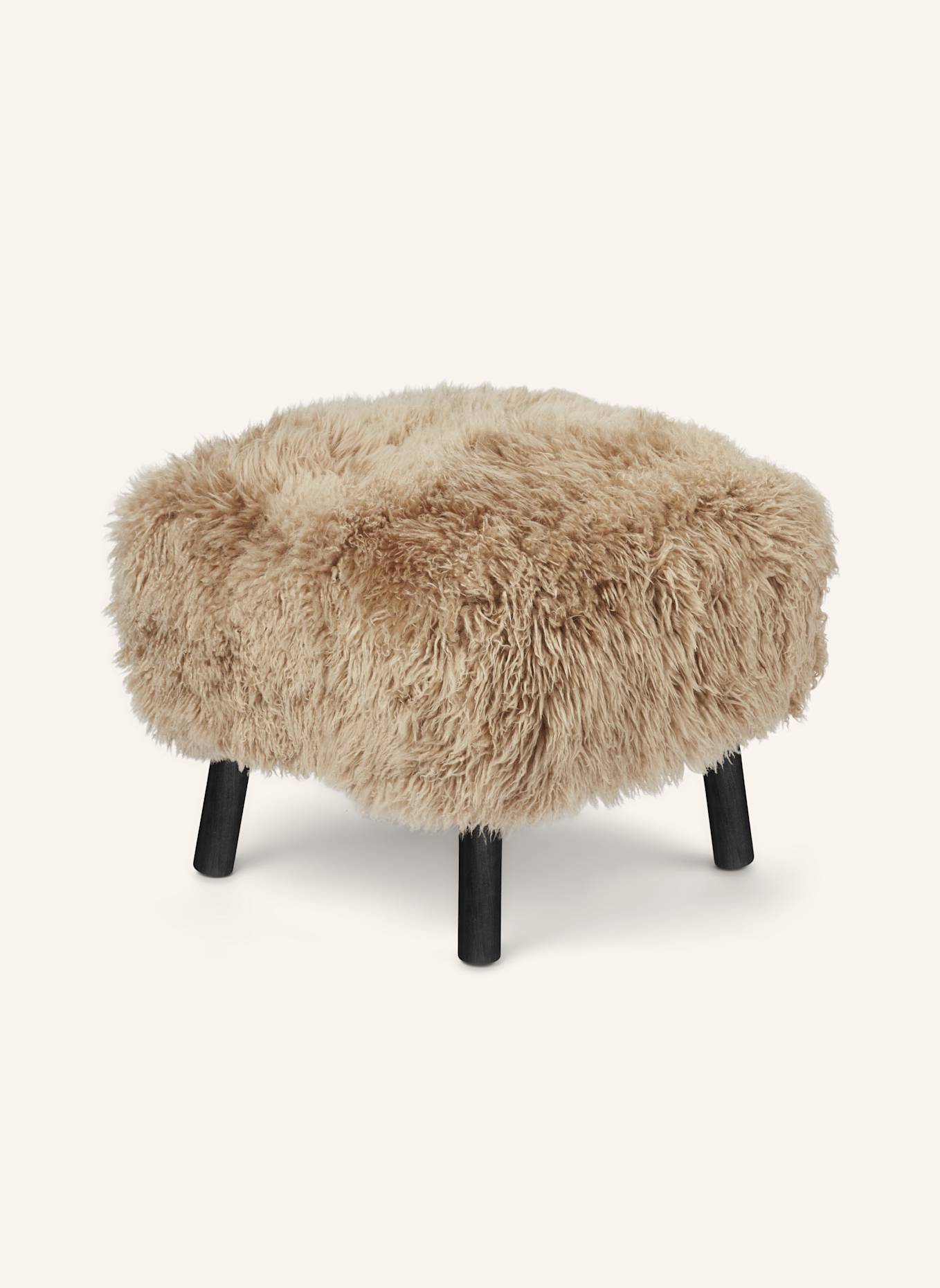 Natures Collection Hocker EMILY: HELLGELB/ SCHWARZ