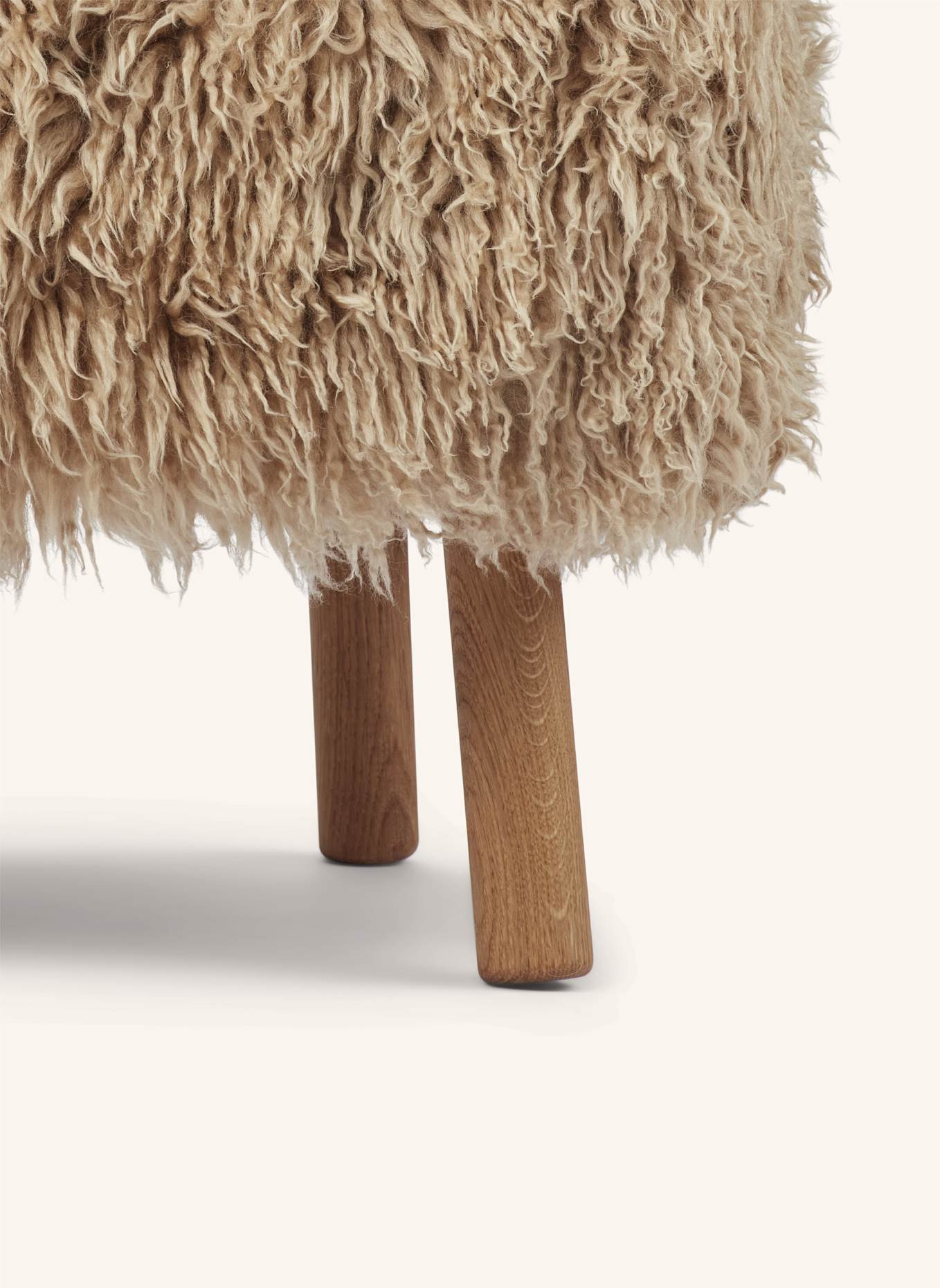 Natures Collection Hocker EMILY: HELLGELB/ HELLBRAUN