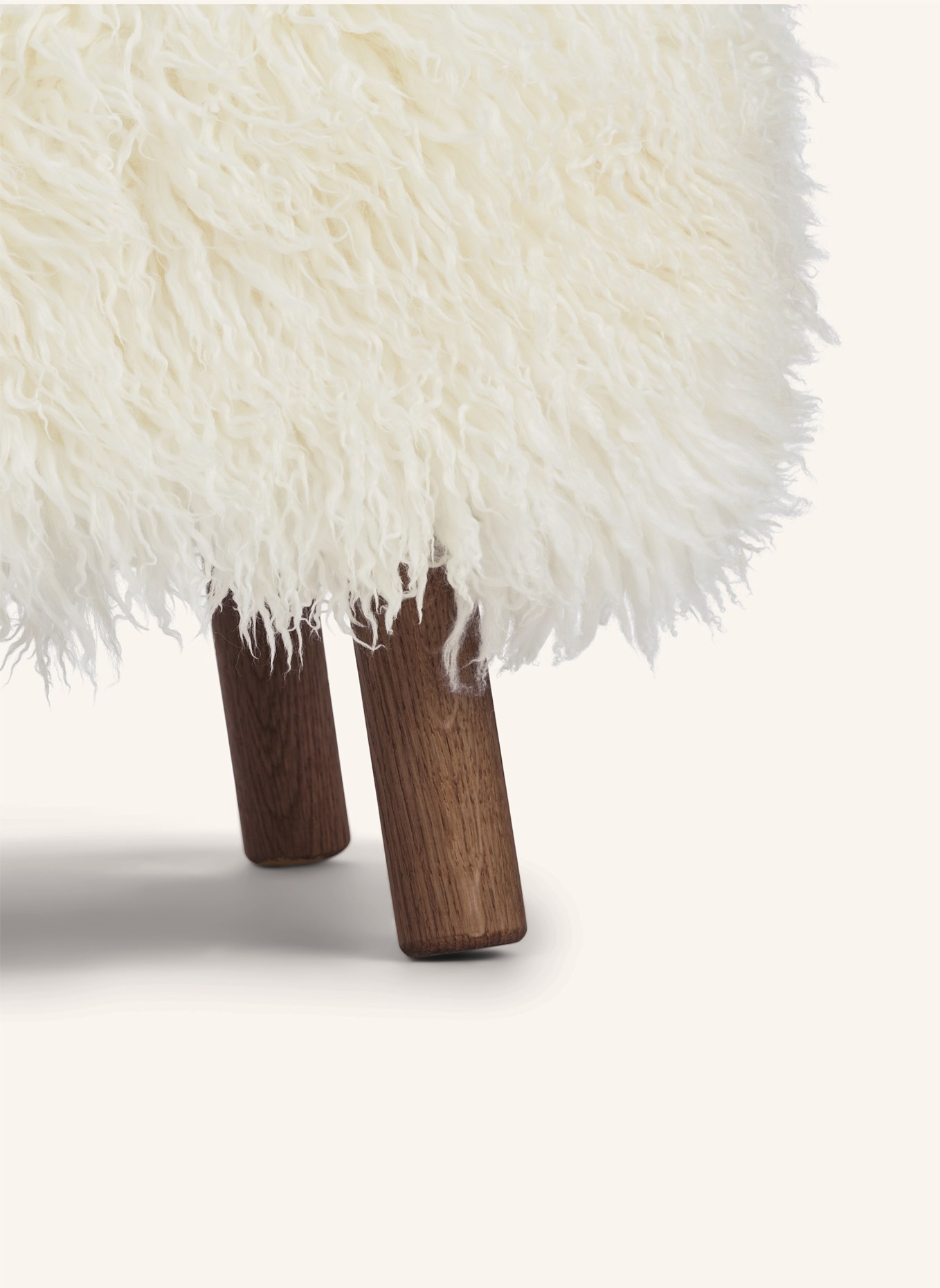 Natures Collection Hocker EMILY: WEISS/ DUNKELBRAUN