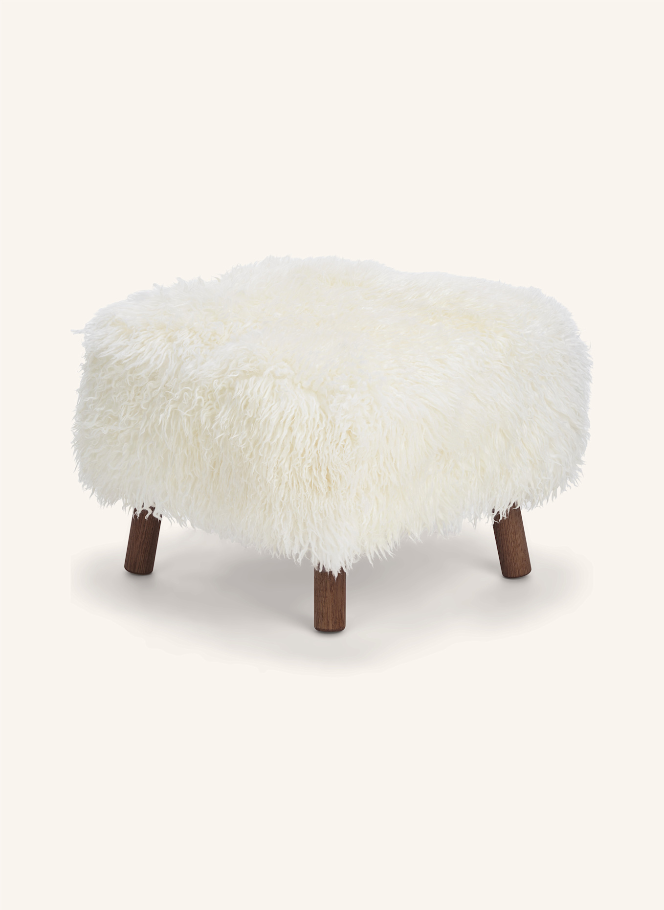 Natures Collection Hocker EMILY: WEISS/ DUNKELBRAUN