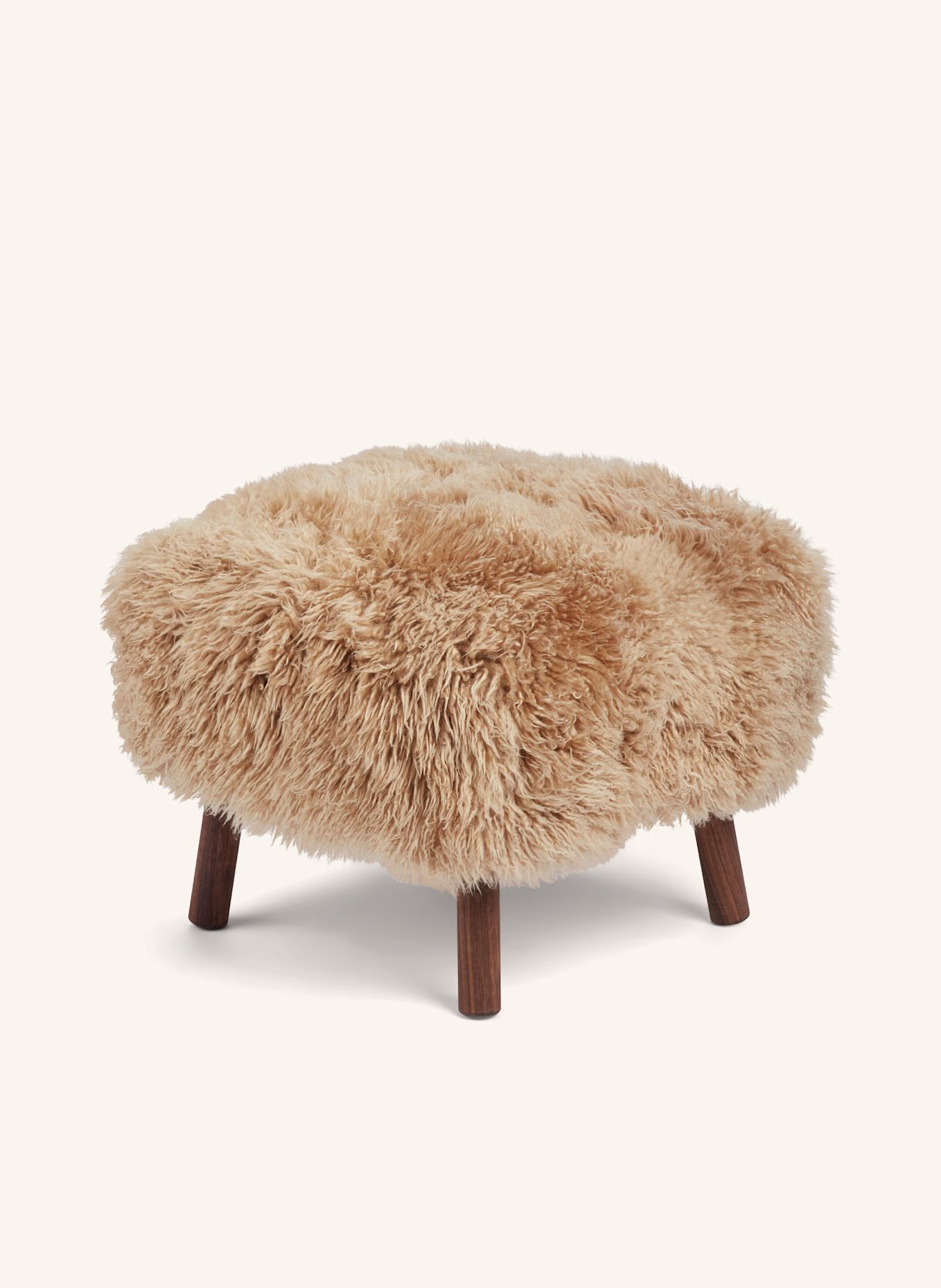 Natures Collection Hocker EMILY: HELLGELB/ DUNKELBRAUN