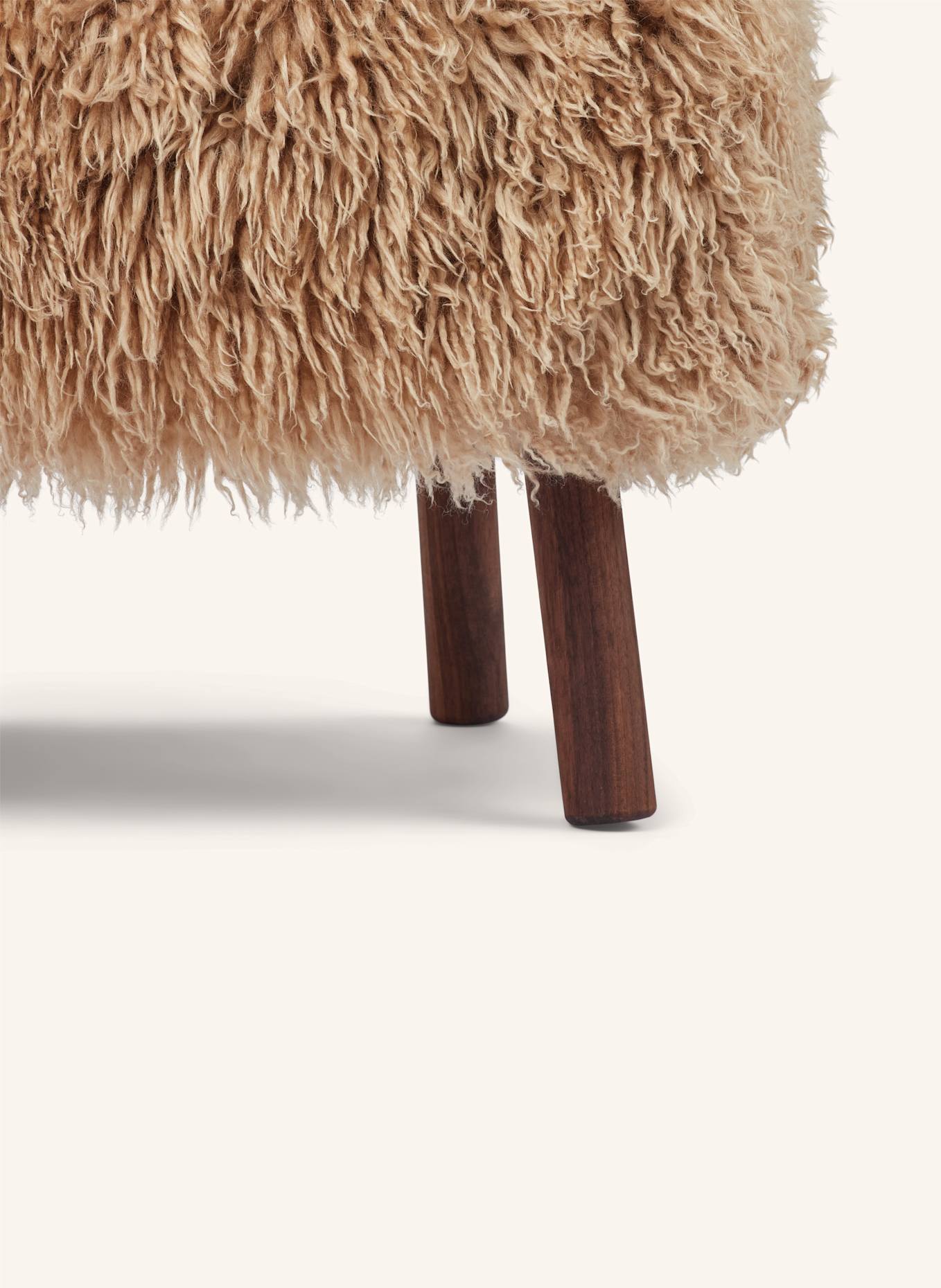 Natures Collection Hocker EMILY: HELLGELB/ DUNKELBRAUN