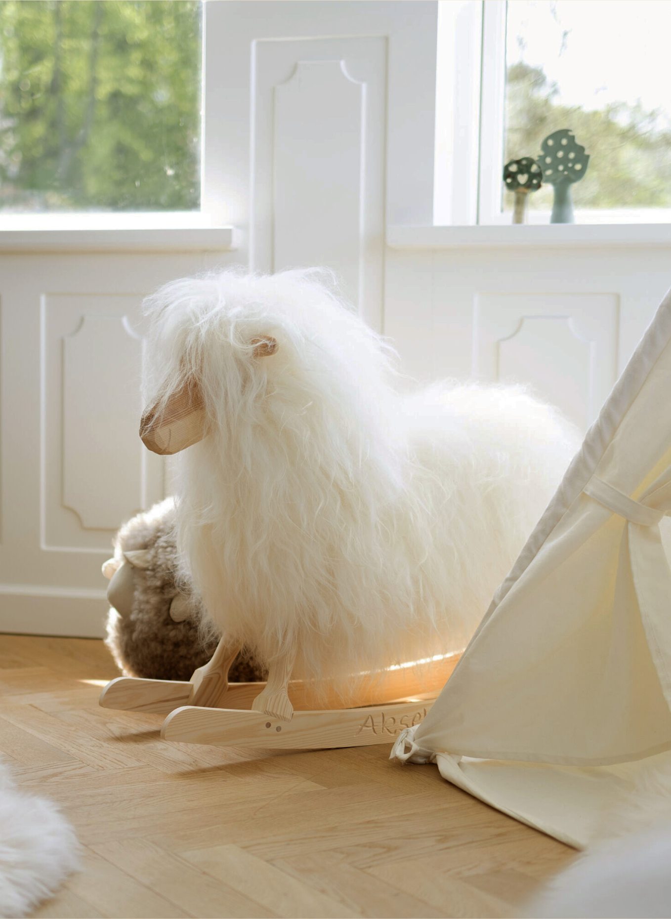 Natures Collection Schaukelschaf: WEISS