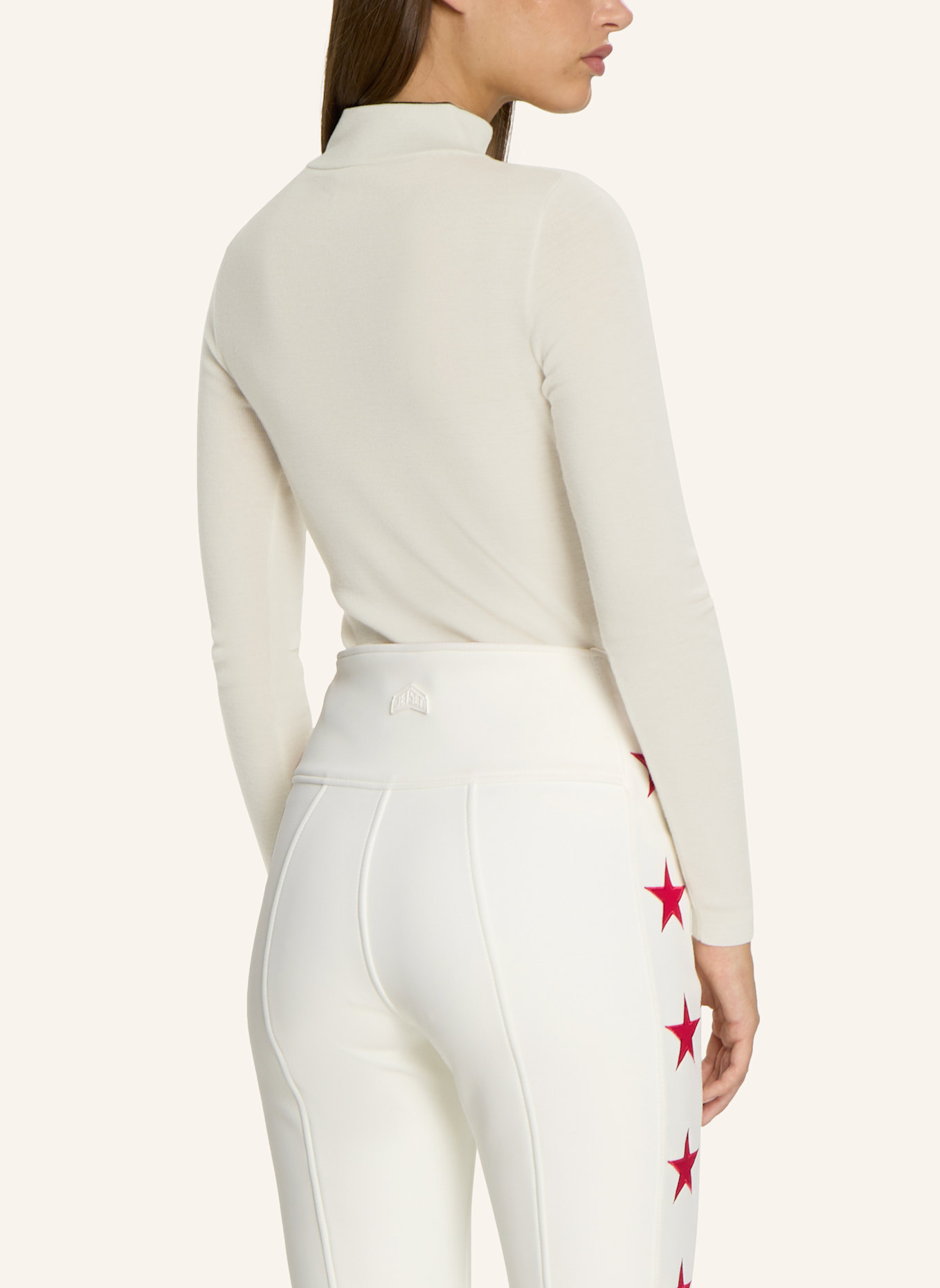 JET SET Langram Pullover CHIARA: WEISS