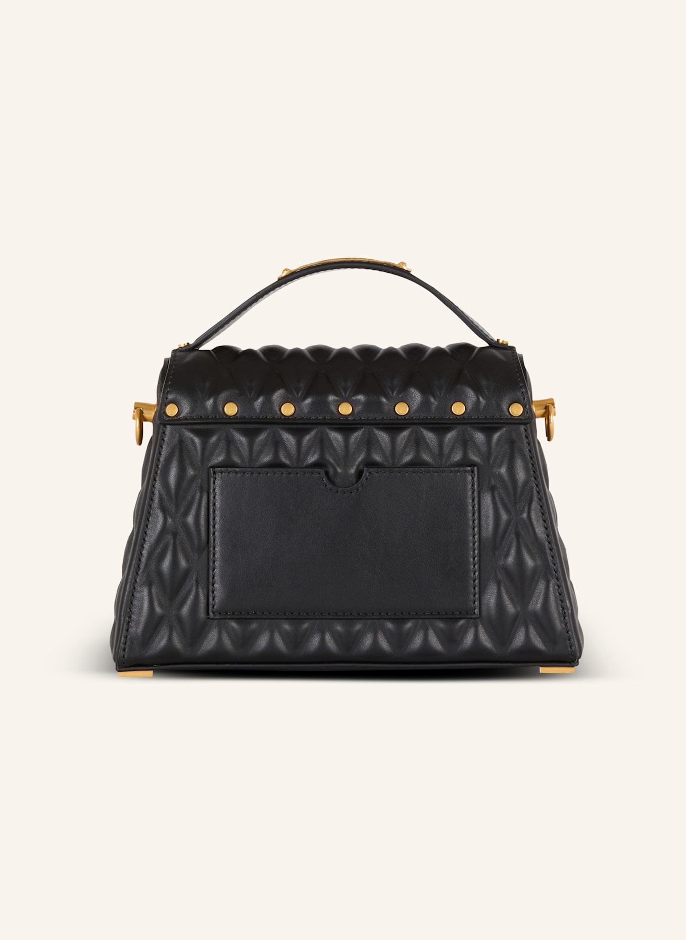 BALMAIN Tasche B-Buzz Dynasty aus gestepptem Kalbsleder, Farbe: SCHWARZ (Bild 2)