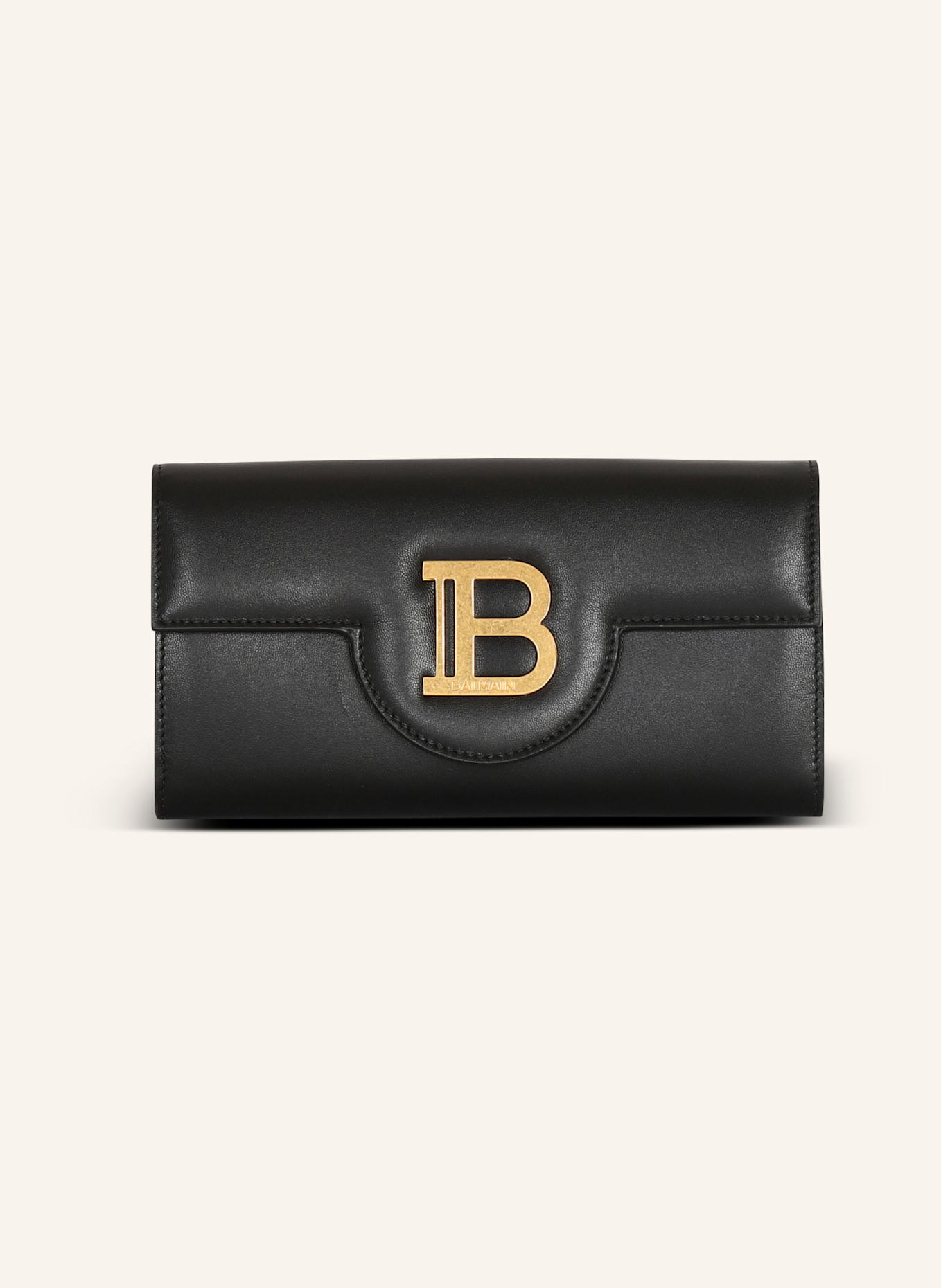 BALMAIN Brieftasche B-Buzz aus Leder, Farbe: SCHWARZ (Bild 1)