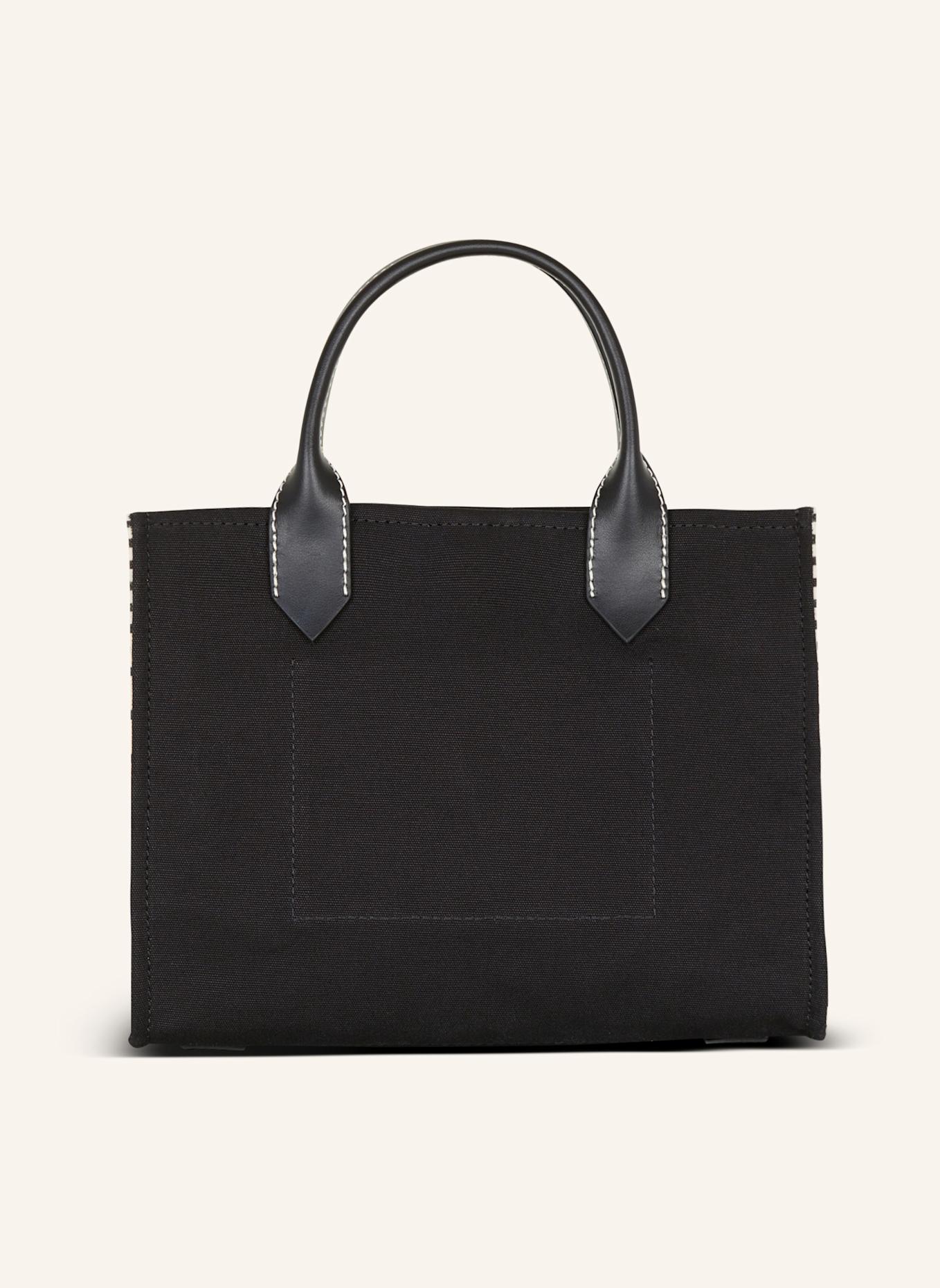 BALMAIN Shopper B-Army aus Monogramm-Canvas und Glattleder: SCHWARZ
