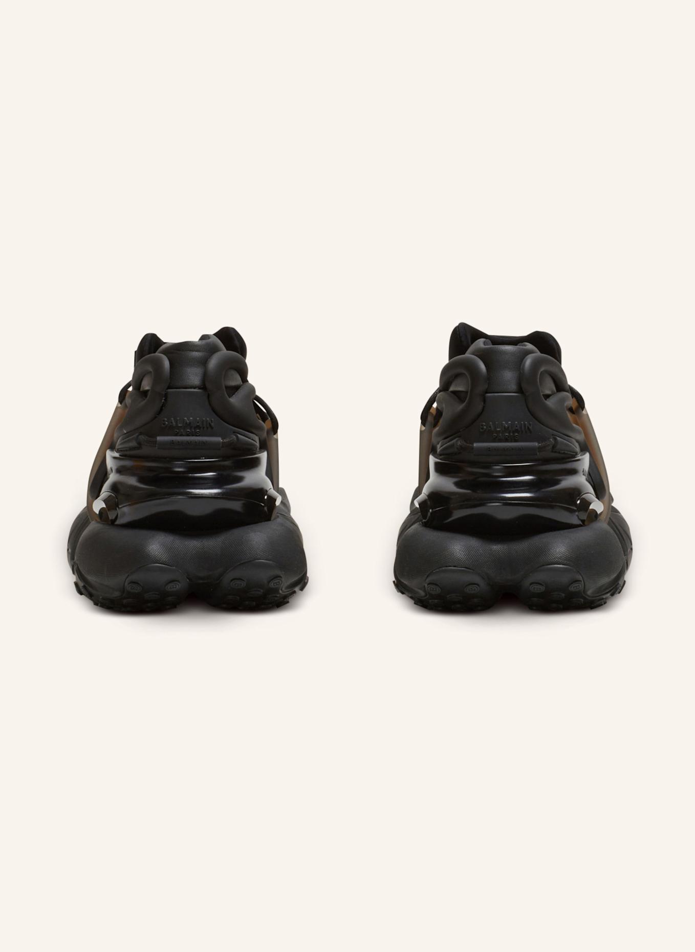 BALMAIN Unicorn Low-Top-Sneakers aus Leder: SCHWARZ