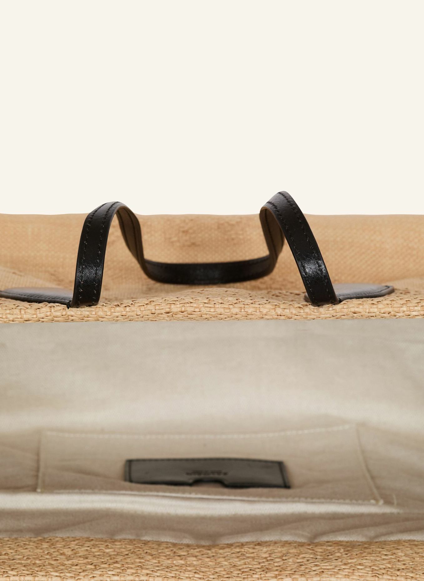 BALMAIN Shopper Track aus Bast: BRAUN