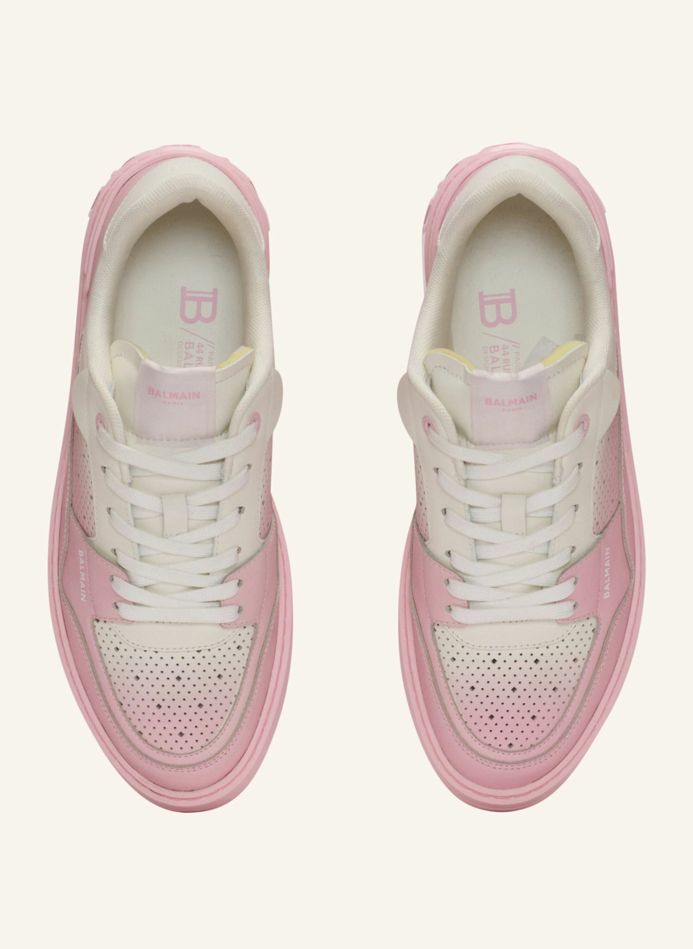 BALMAIN Sneakers B-Court Flip aus Leder: PINK