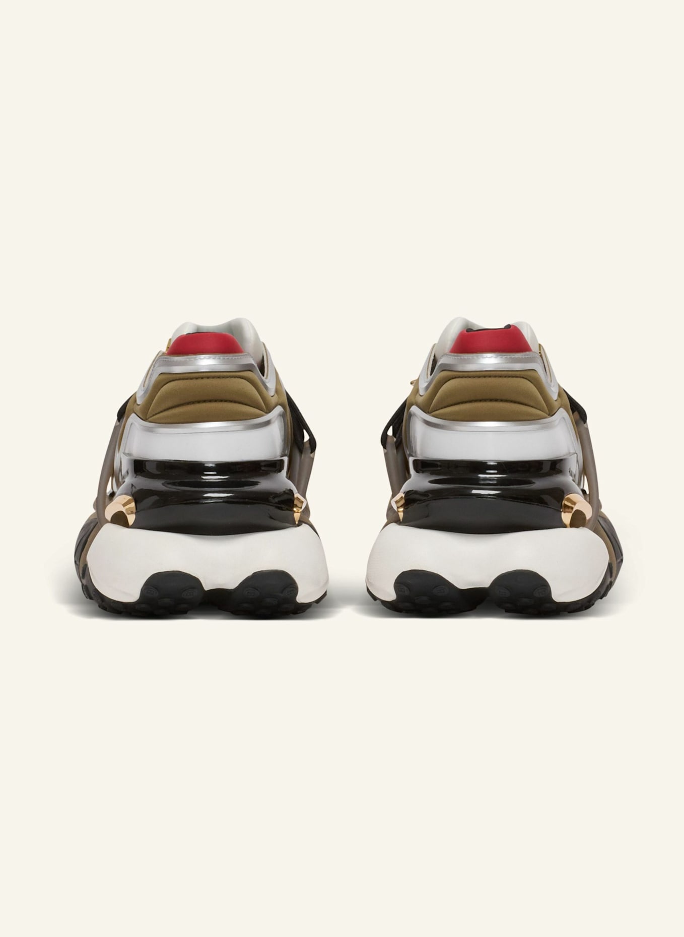 BALMAIN Sneakers Unicorn Wave aus Neopren: KHAKI