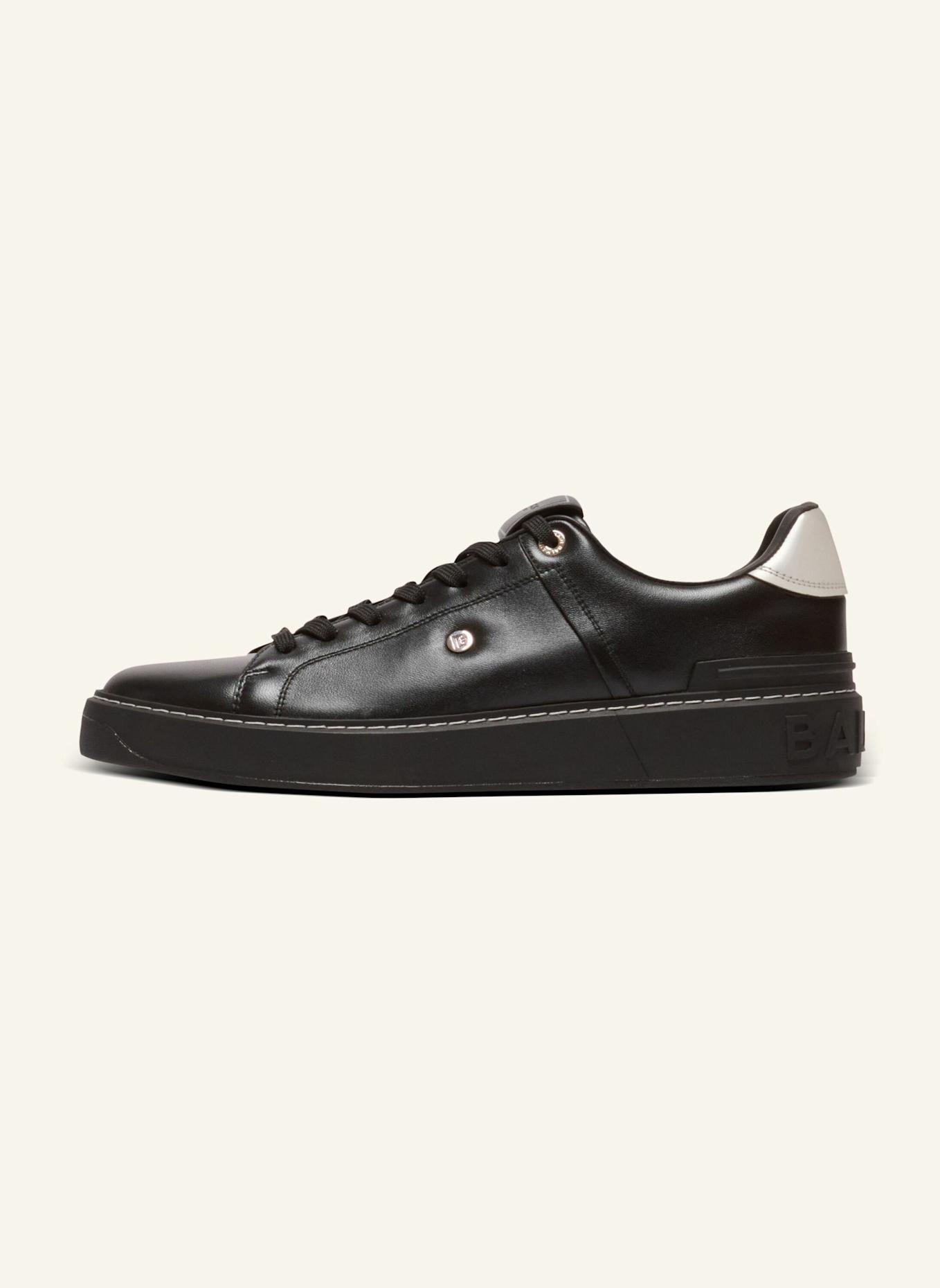 BALMAIN Sneakers B-Court aus Kalbsleder: SCHWARZ