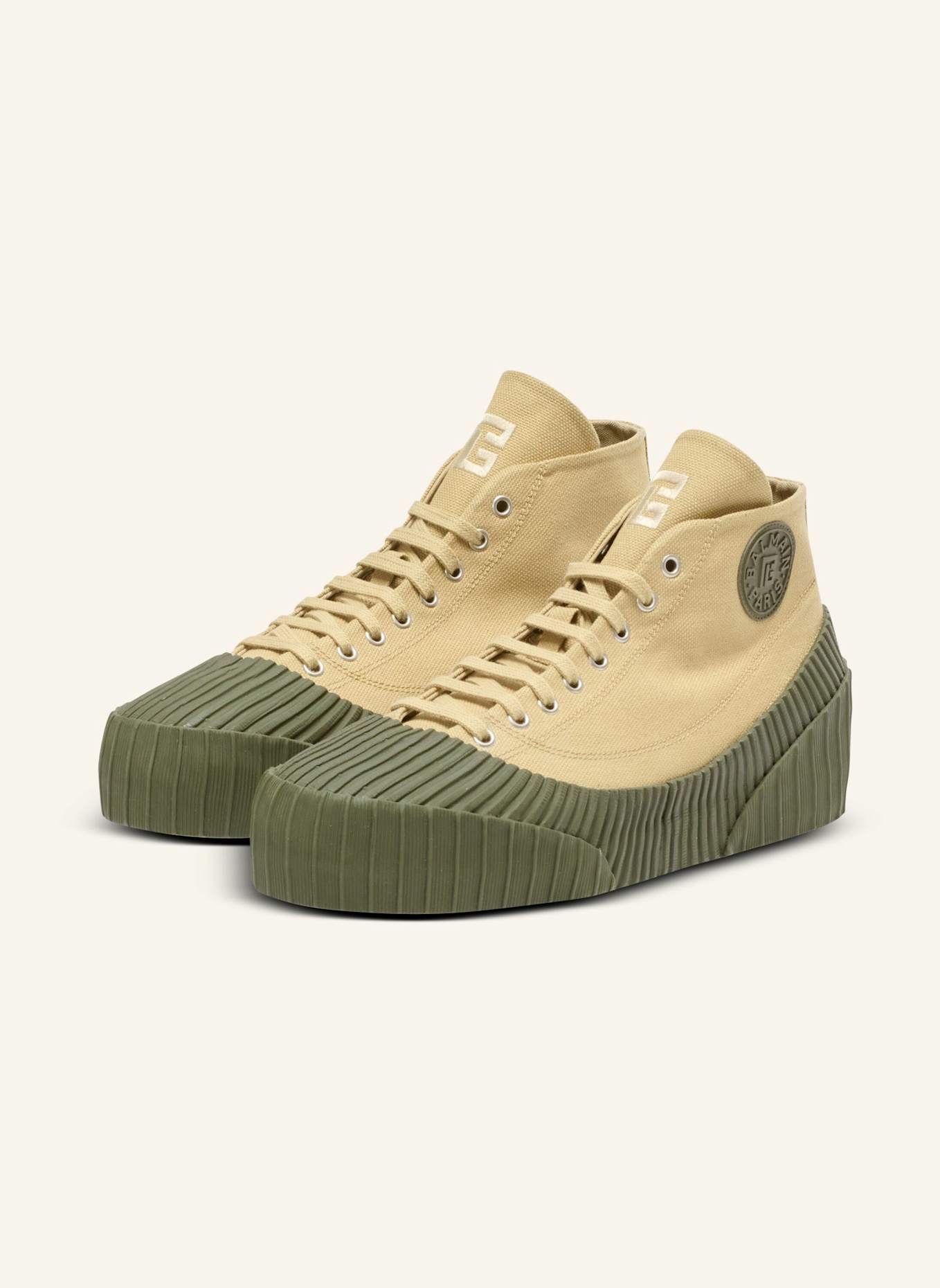 BALMAIN Sneakers Riff Low aus Canvas: BEIGE