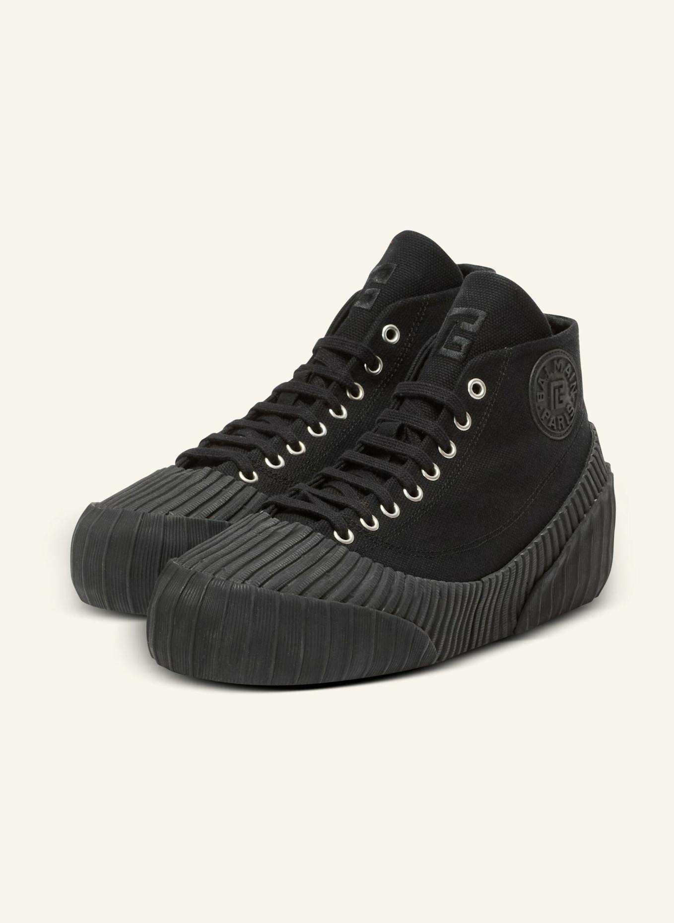 BALMAIN Sneakers Riff Low aus Canvas: SCHWARZ