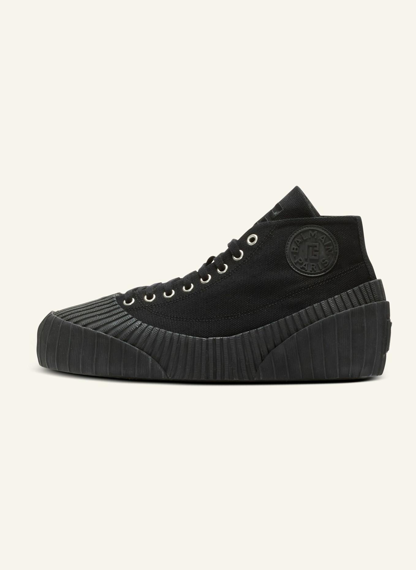 BALMAIN Sneakers Riff Low aus Canvas: SCHWARZ