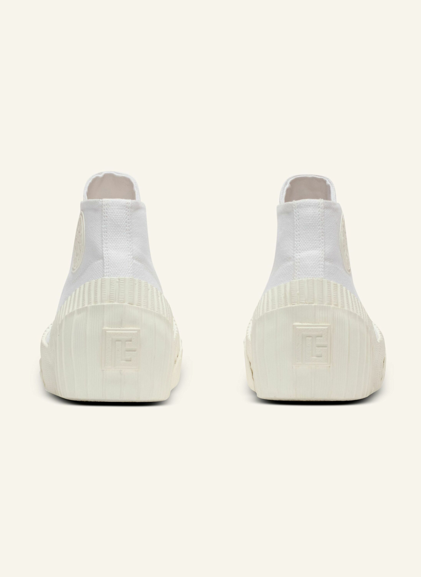 BALMAIN Sneakers Riff Low aus Canvas: WEISS