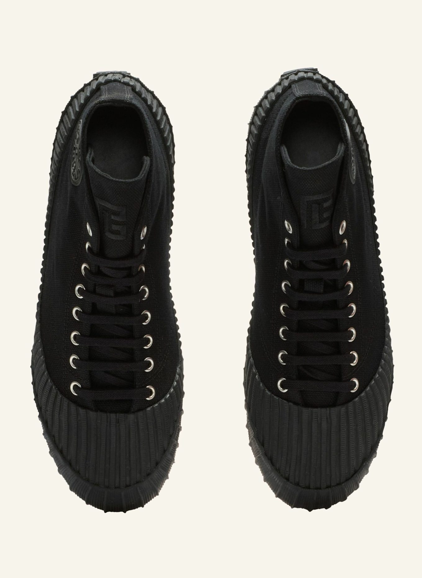 BALMAIN Sneakers Riff Low aus Canvas: SCHWARZ