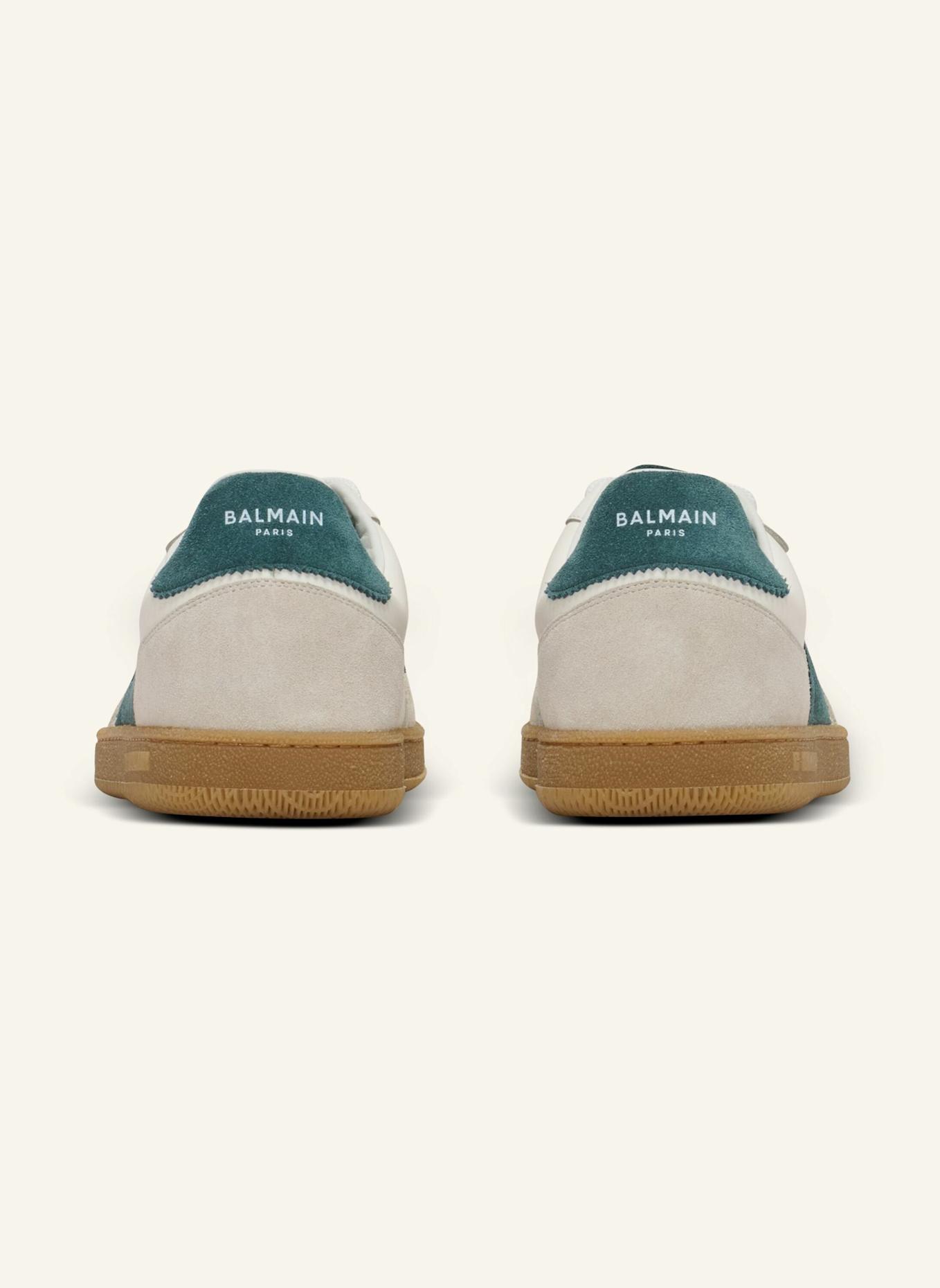 BALMAIN Sneakers Balmain Swan aus Wildleder und Glattleder: WEISS