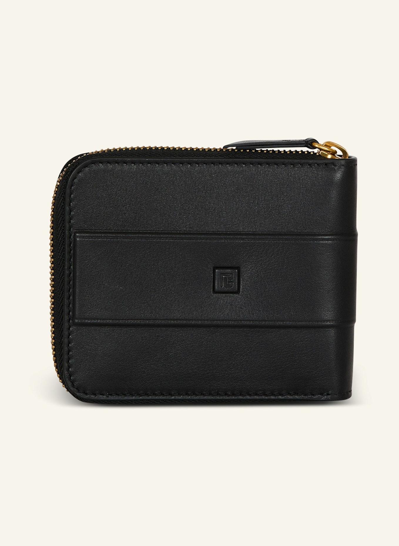 BALMAIN Portemonnaie Anthem aus Kalbsleder: SCHWARZ