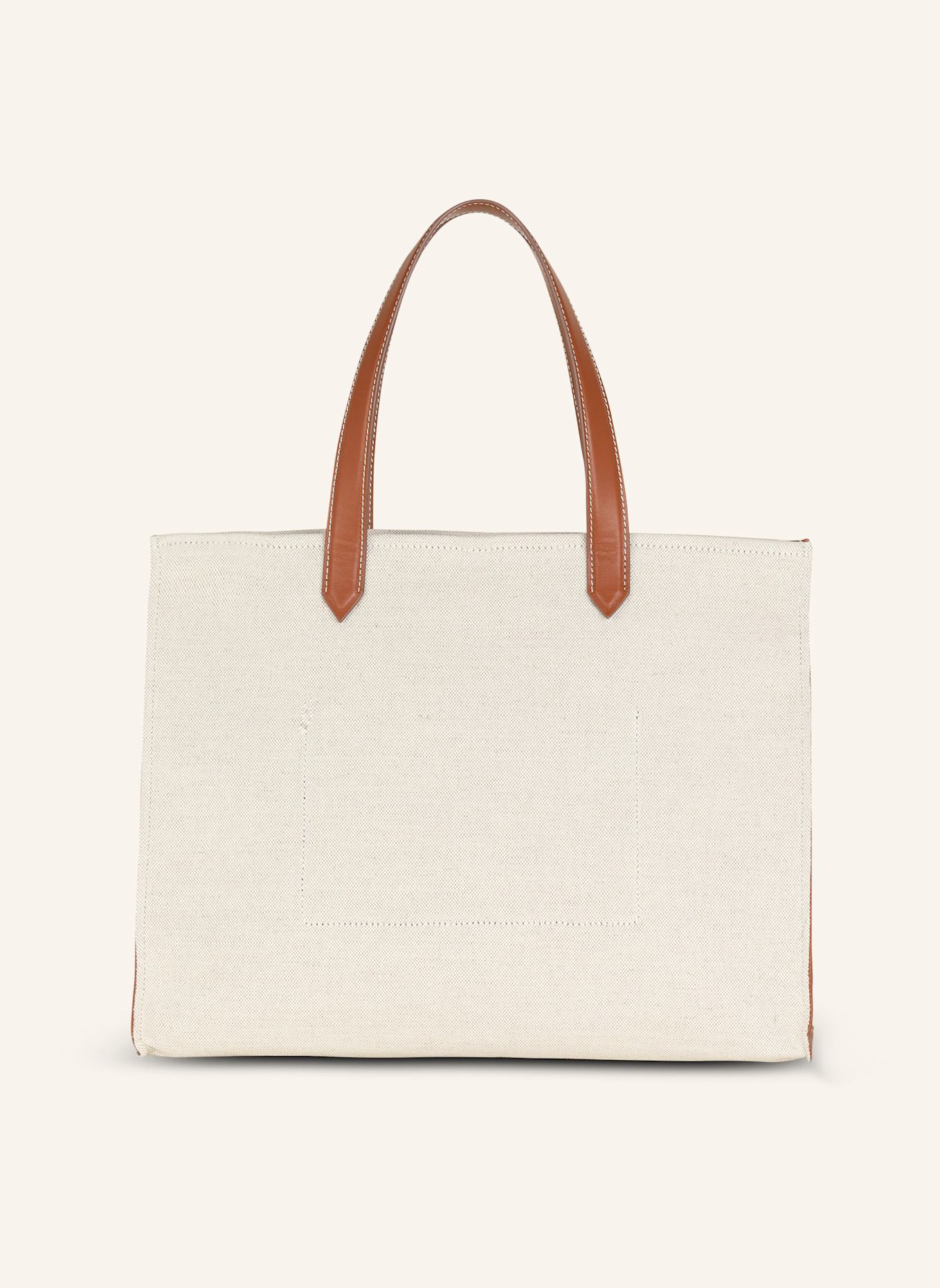 BALMAIN Shopper B-Army 42 aus Canvas mit Lederdetails: BEIGE