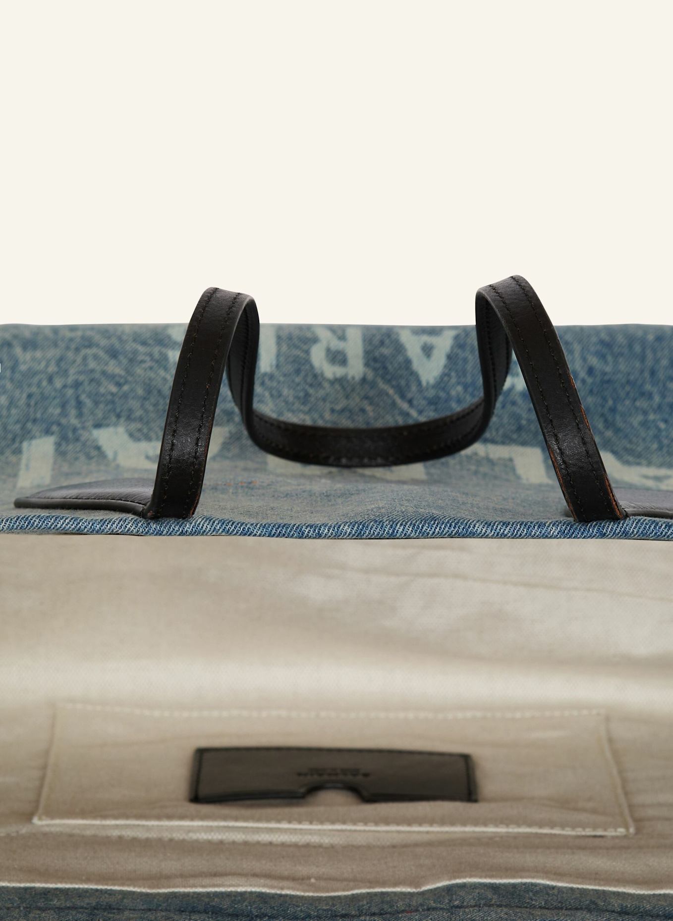 BALMAIN Shopper Track aus Denim: BLAU