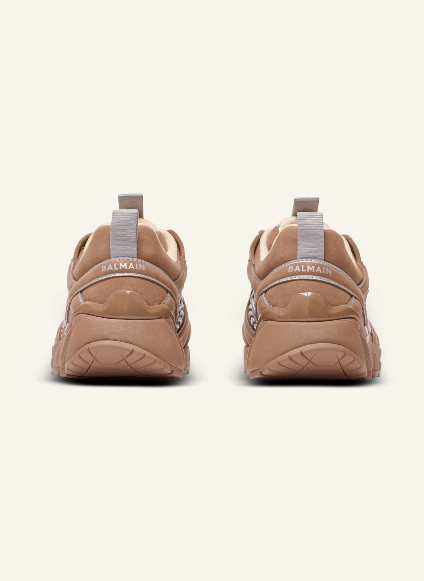 BALMAIN Sneakers Cosmic Dust aus Wildleder: BEIGE