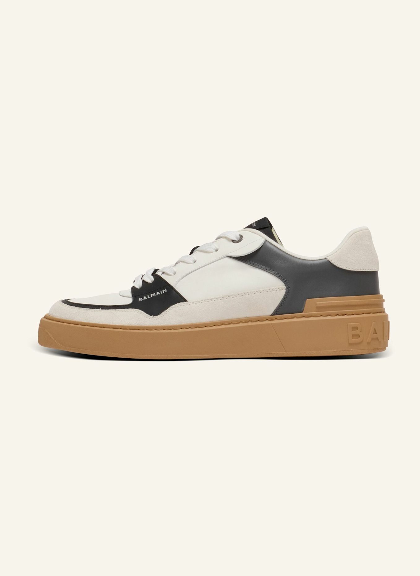 BALMAIN Sneakers B-Court Flip aus Leder: GRAU