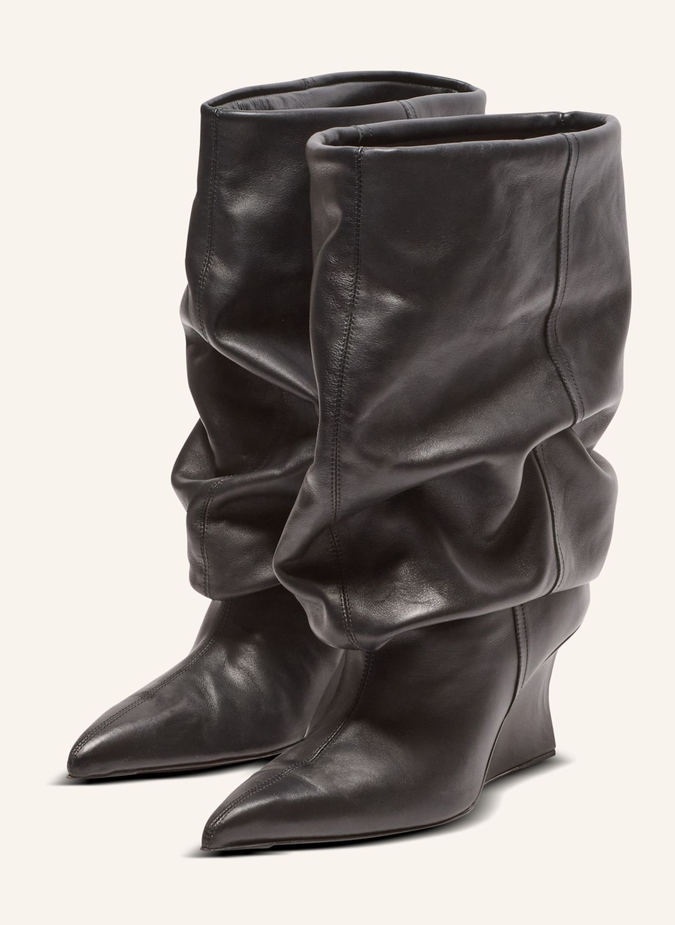 BALMAIN Stiefeletten mit Keilabsatz: SCHWARZ