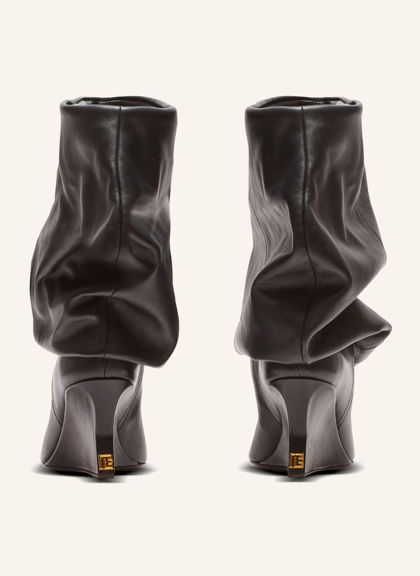 BALMAIN Stiefeletten mit Keilabsatz: SCHWARZ