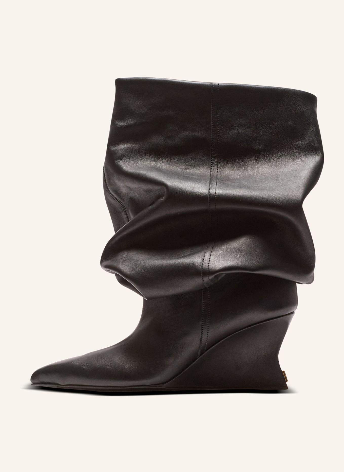 BALMAIN Stiefeletten mit Keilabsatz: SCHWARZ
