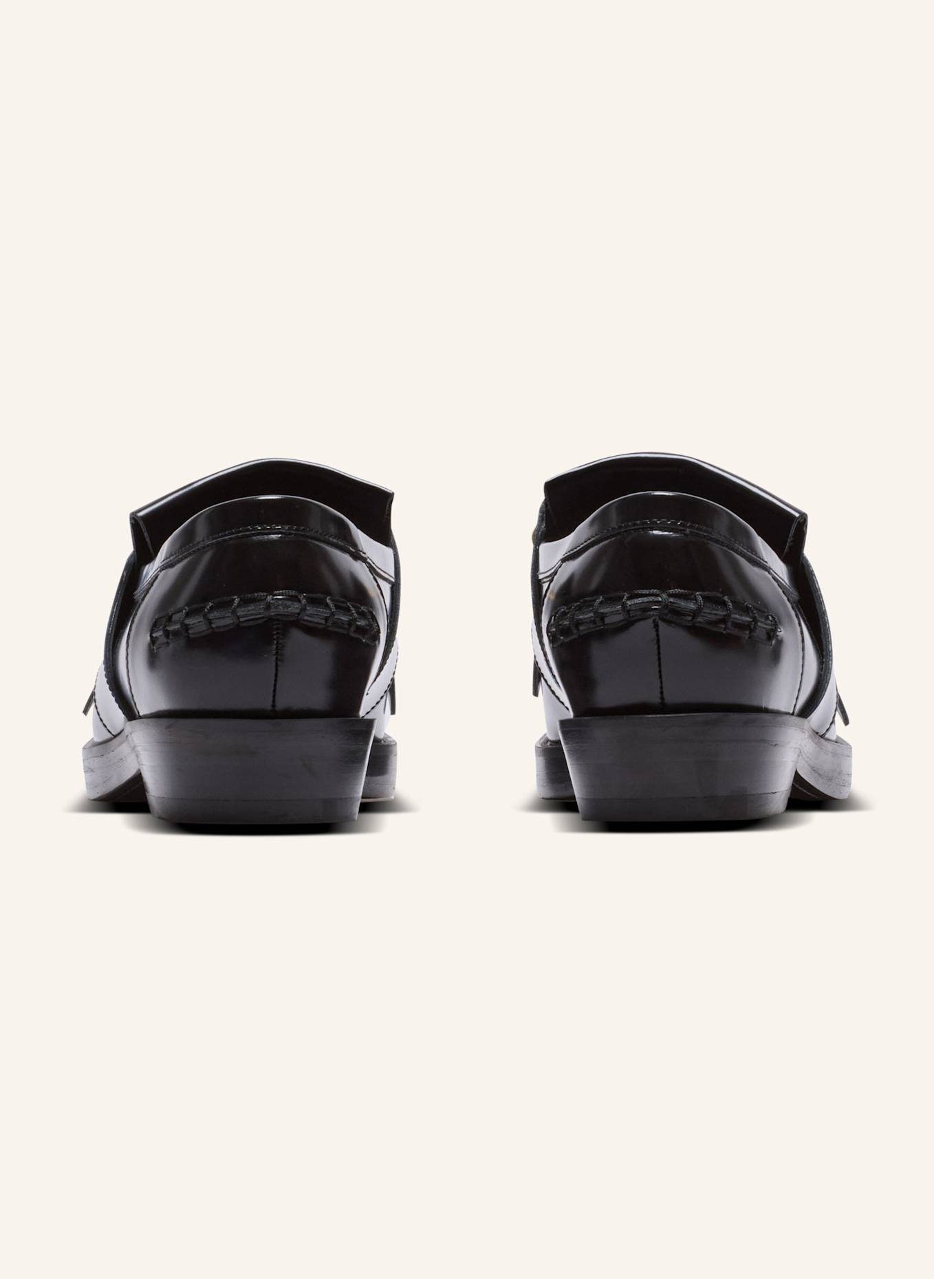 BALMAIN Mokassins Sync aus Lackleder: SCHWARZ