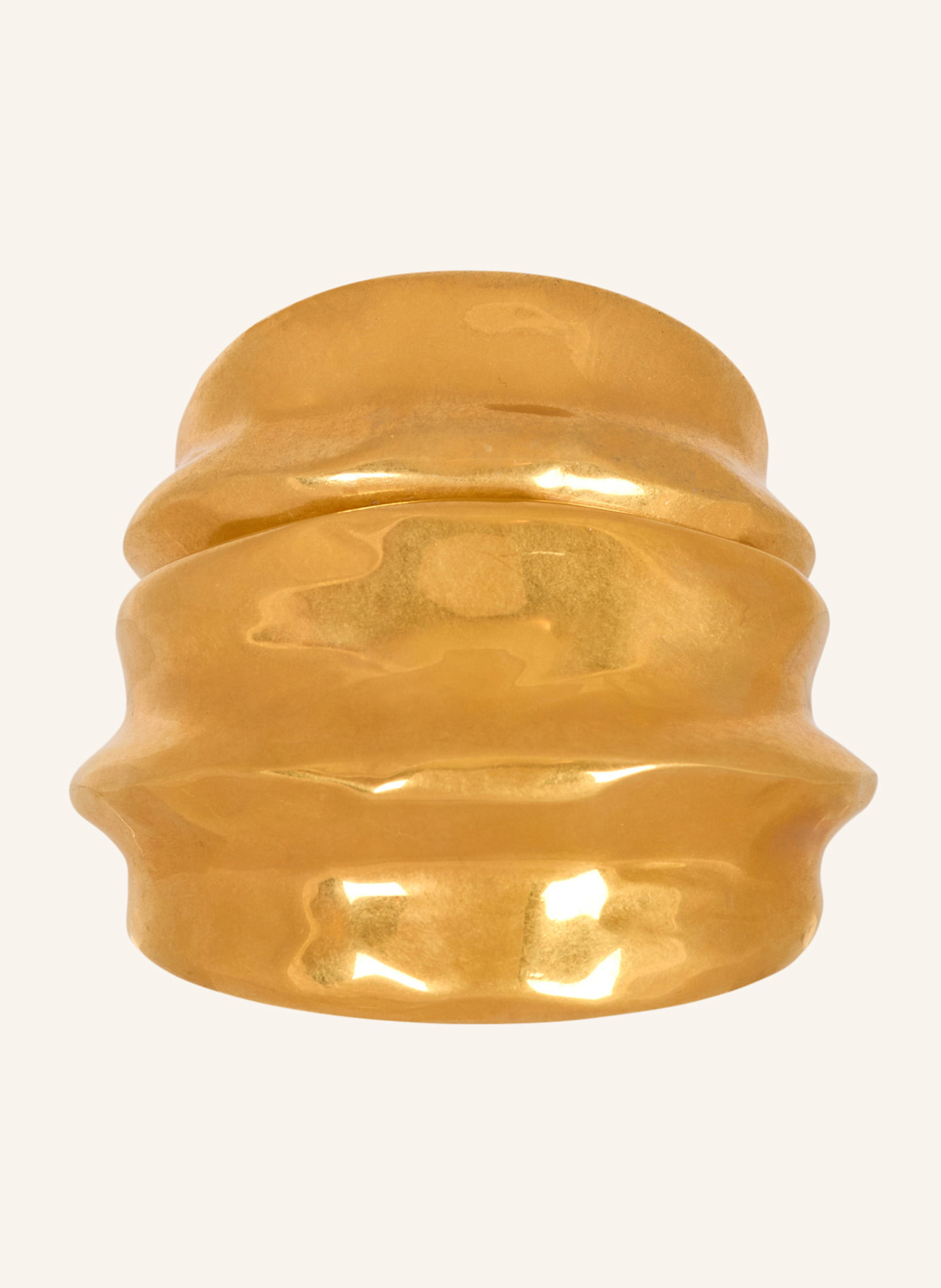 BALMAIN Armreif aus Messing im Bambus-Design: GOLD