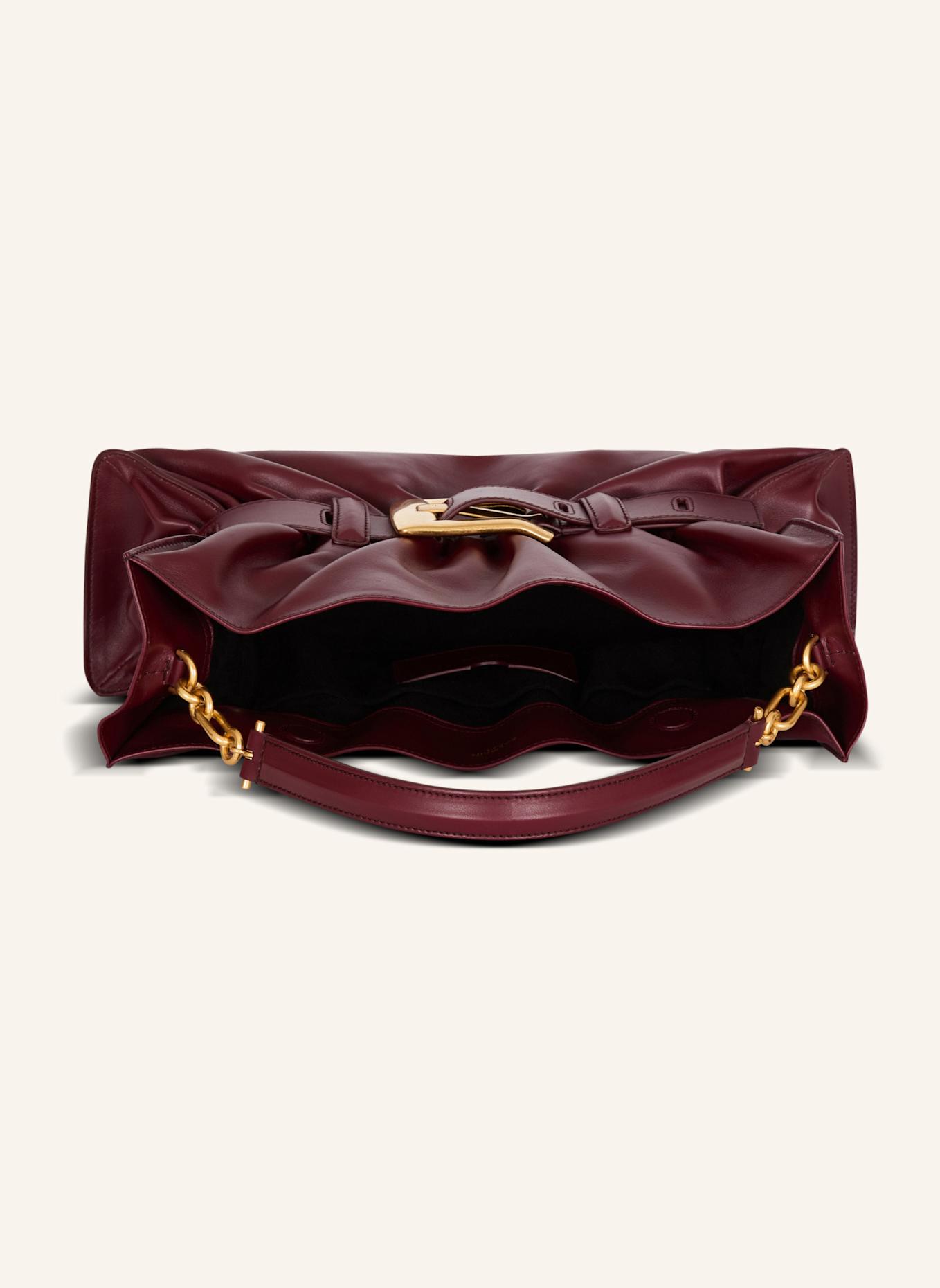 BALMAIN Mittelgroße Tasche Anthem aus Leder: BRAUN